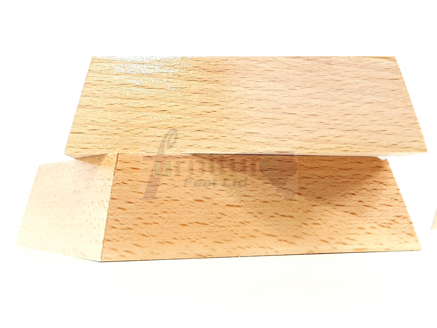 Set Of 4 Wooden Corner Furniture Feet 40mm High Replacement Sofa Chair Legs