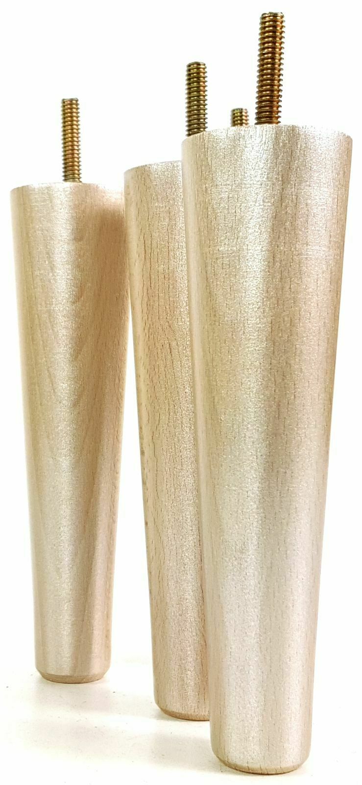 4 Solid Retro Wood Replacement Furniture Chair Legs M8 Settee Sofa Feet 230mm High