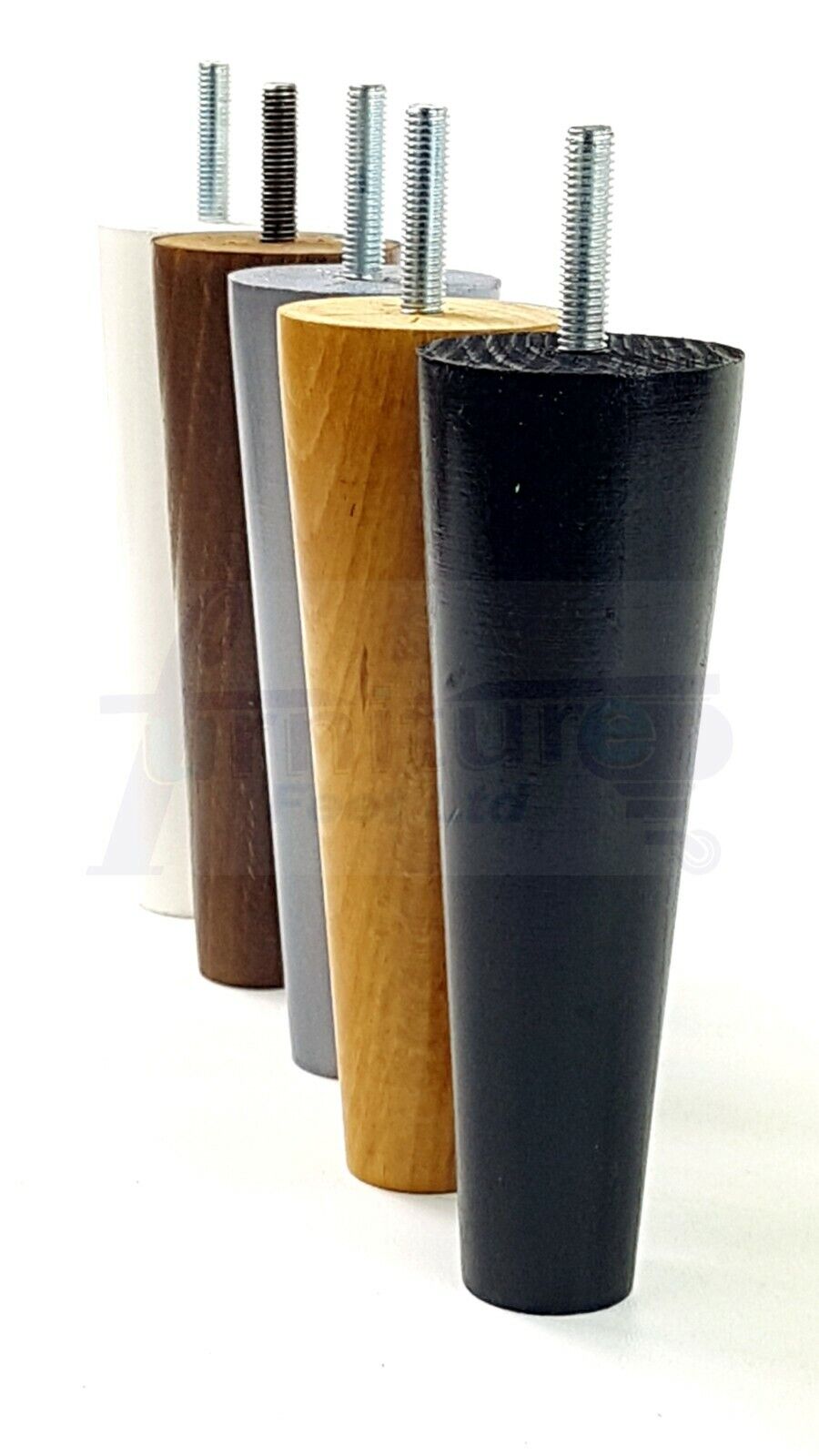 4 Solid Retro Wood Replacement Turned Furniture Chair Legs M8 Settee Sofa Feet 125mm High
