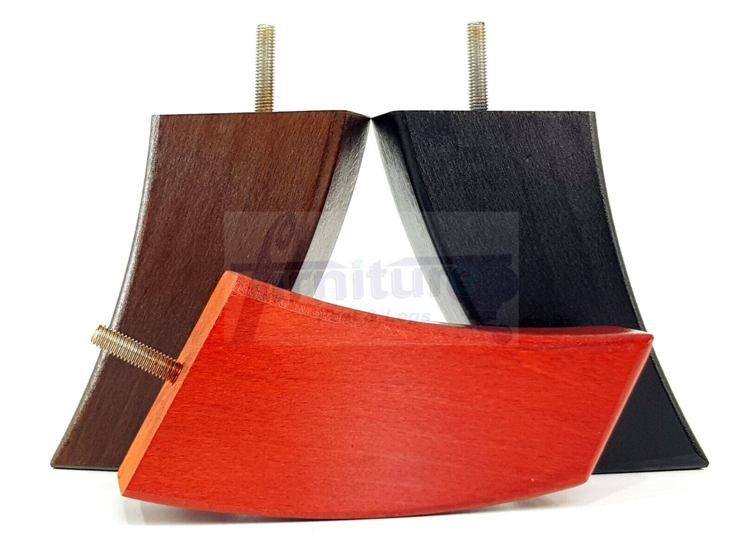 SET OF 4 WOODEN FURNITURE FEET 155mm HIGH REPLACEMENT SOFA LEGS 8mm Thread
