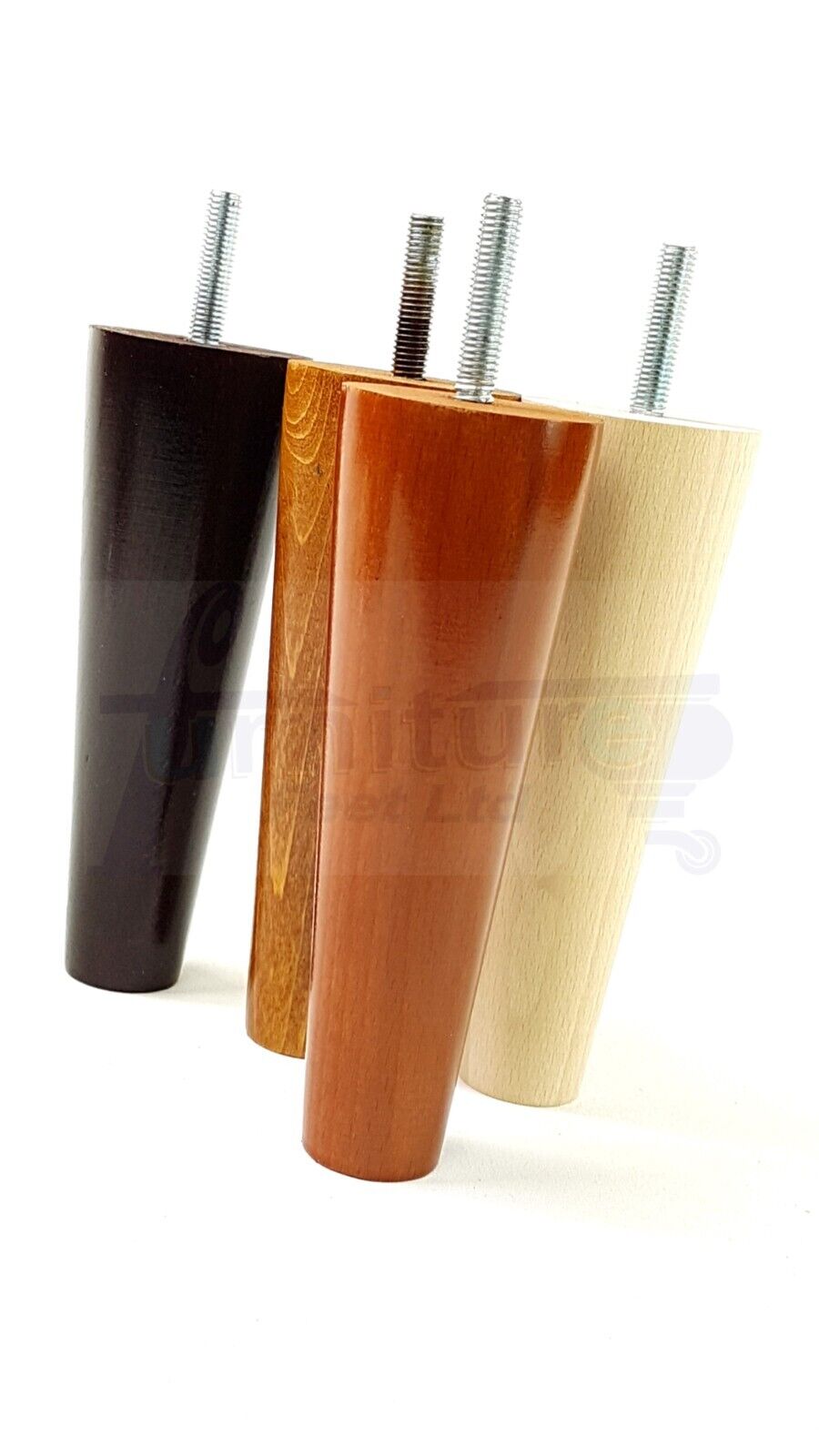 4 Solid Wood Replacement Furniture Chair Legs M8 Settee Sofa Feet 135mm High