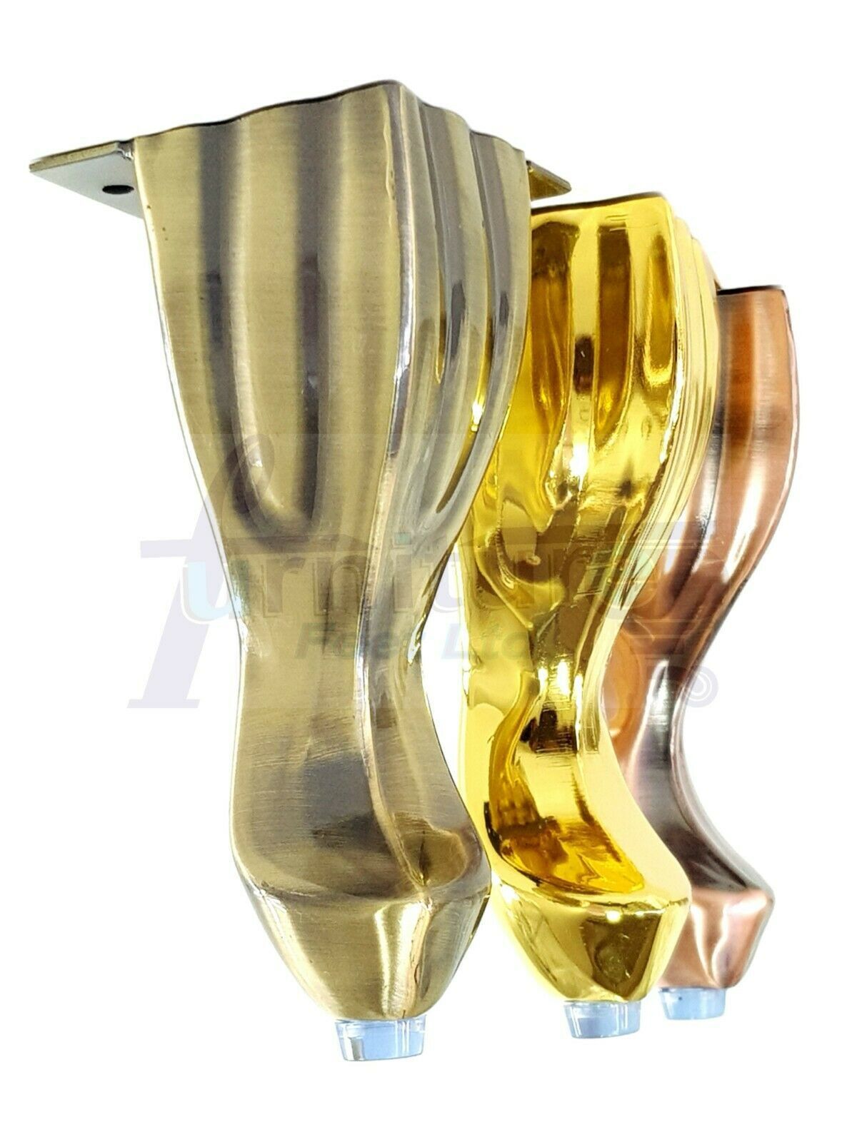 4 Metal Queen Anne Feet 140mm High Furniture Legs Sofa Chair Cabinet Stool Bed