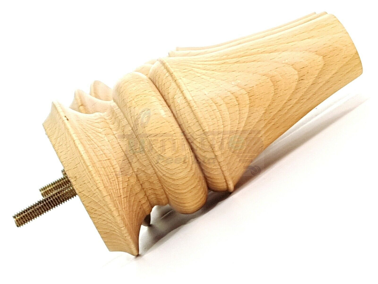 4x Turned Furniture Legs 150mm High M8(8mm) Replacement Feet