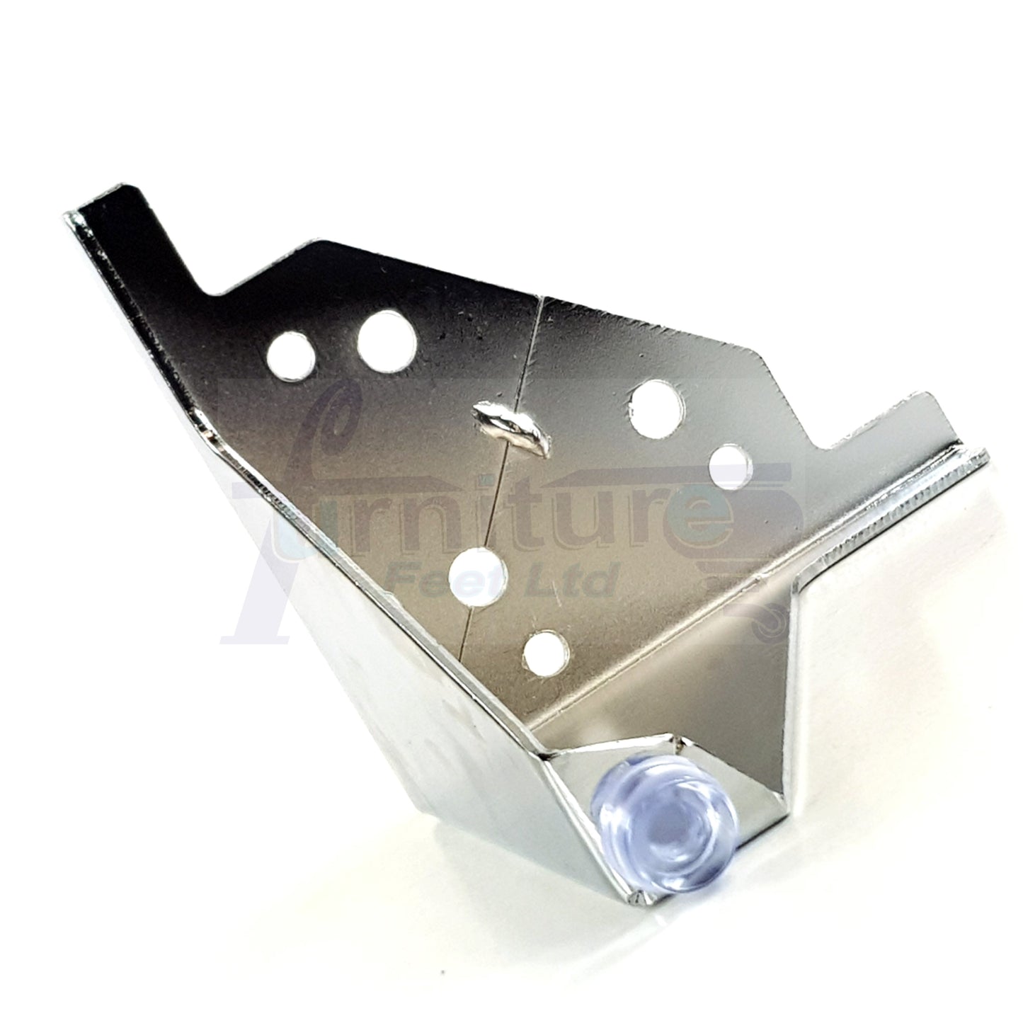 4 Chrome Metal Furniture Legs 100mm High Feet Sofa Chair Cabinets Beds Stools Fix With Screws