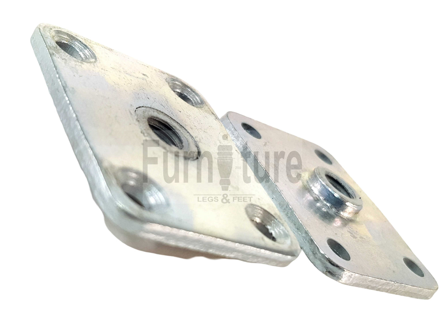 Furniture Fittings, Upholstery Fitting, Leg Fitting Nuts, Straight Fixing Plates x4