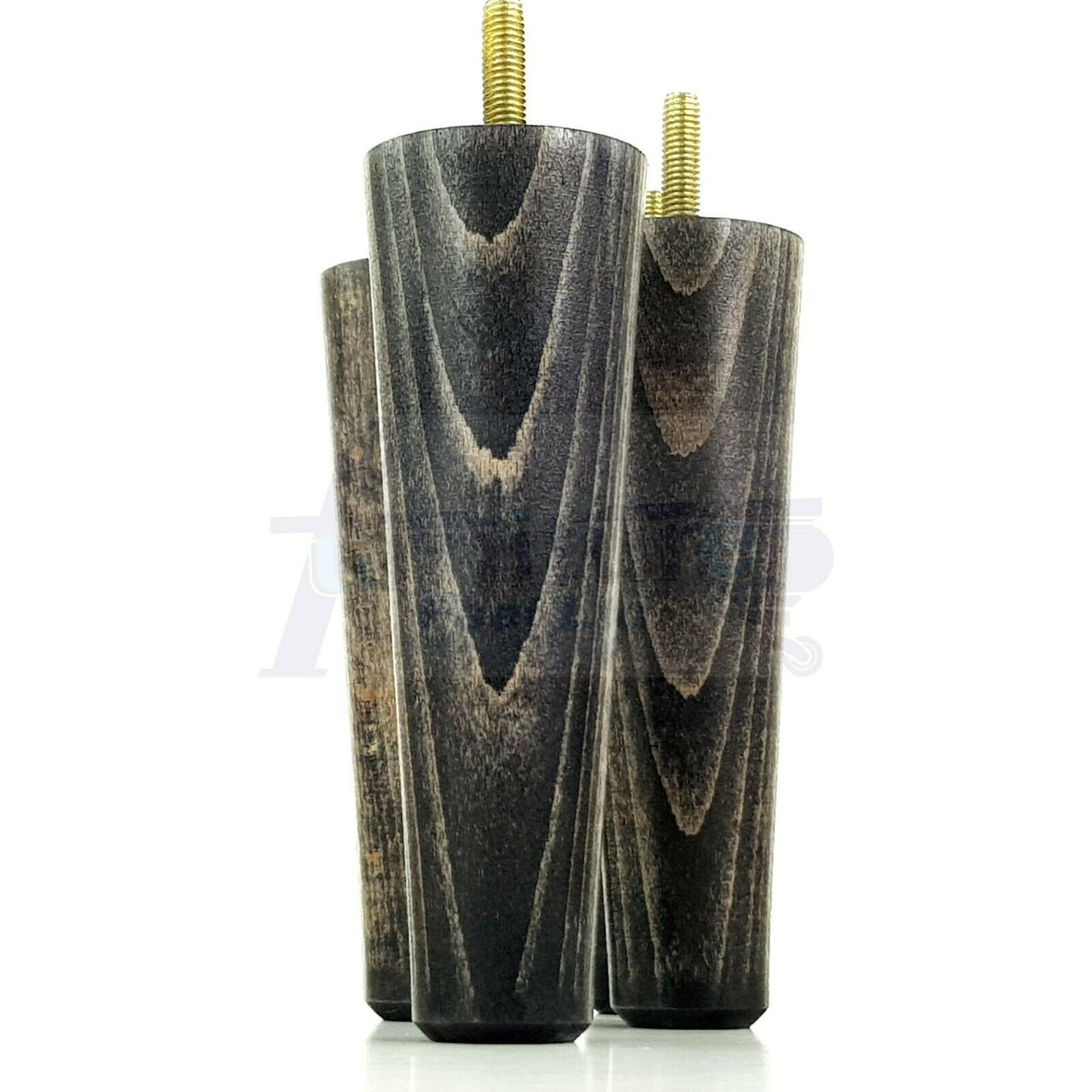 4 Solid Retro Wood Replacement Turned Furniture Chair Legs M8 Settee Sofa Feet 125mm High
