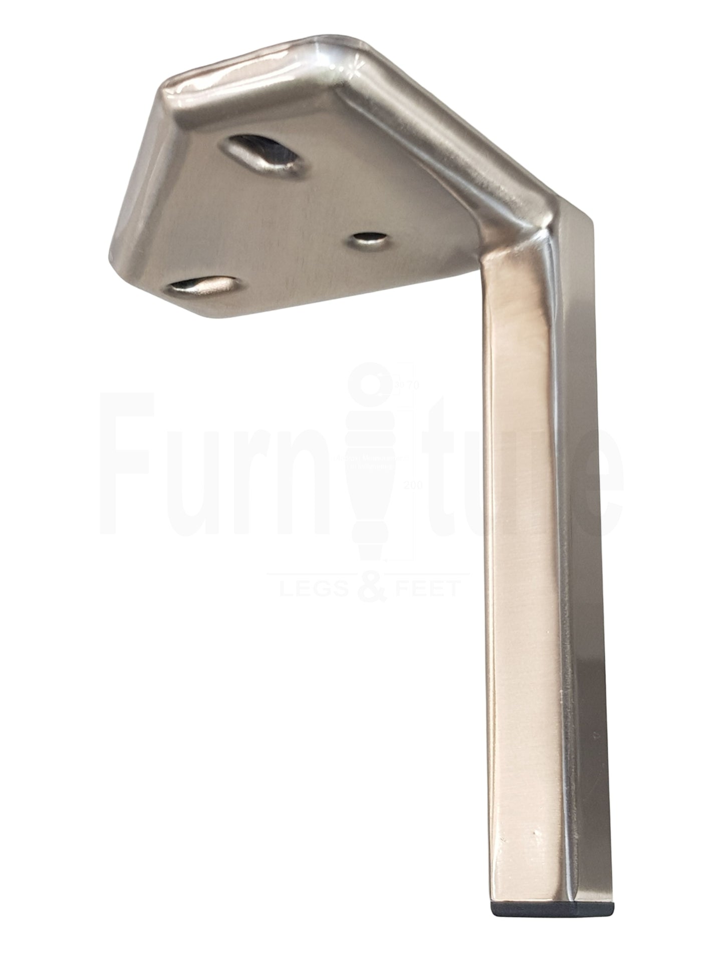 4x Metal Furniture Settee Legs Cabinet Sofa Feet 150mm High Chair Beds Brushed Chrome