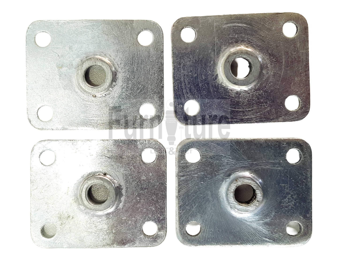 Furniture Fittings, Upholstery Fitting, Leg Fitting Nuts, Straight Fixing Plates x4