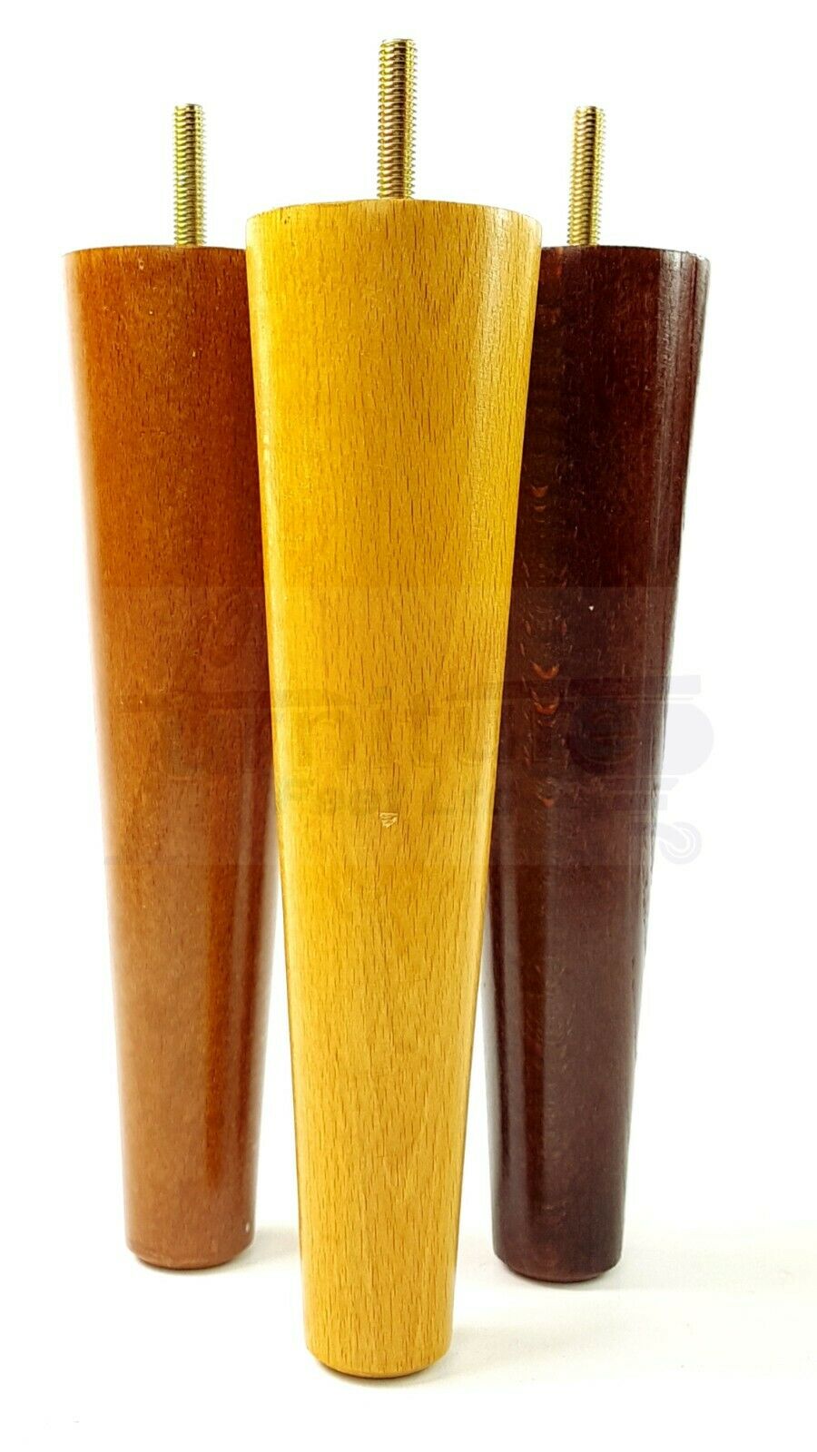 4 Retro Wood Replacement Furniture Chair Legs M8 Footstool Settee Sofa Feet 180mm High