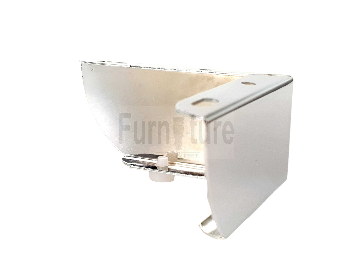 4 Chrome Furniture Legs Metal Feet 50mm High Sofa Chair Cabinets Stools Beds