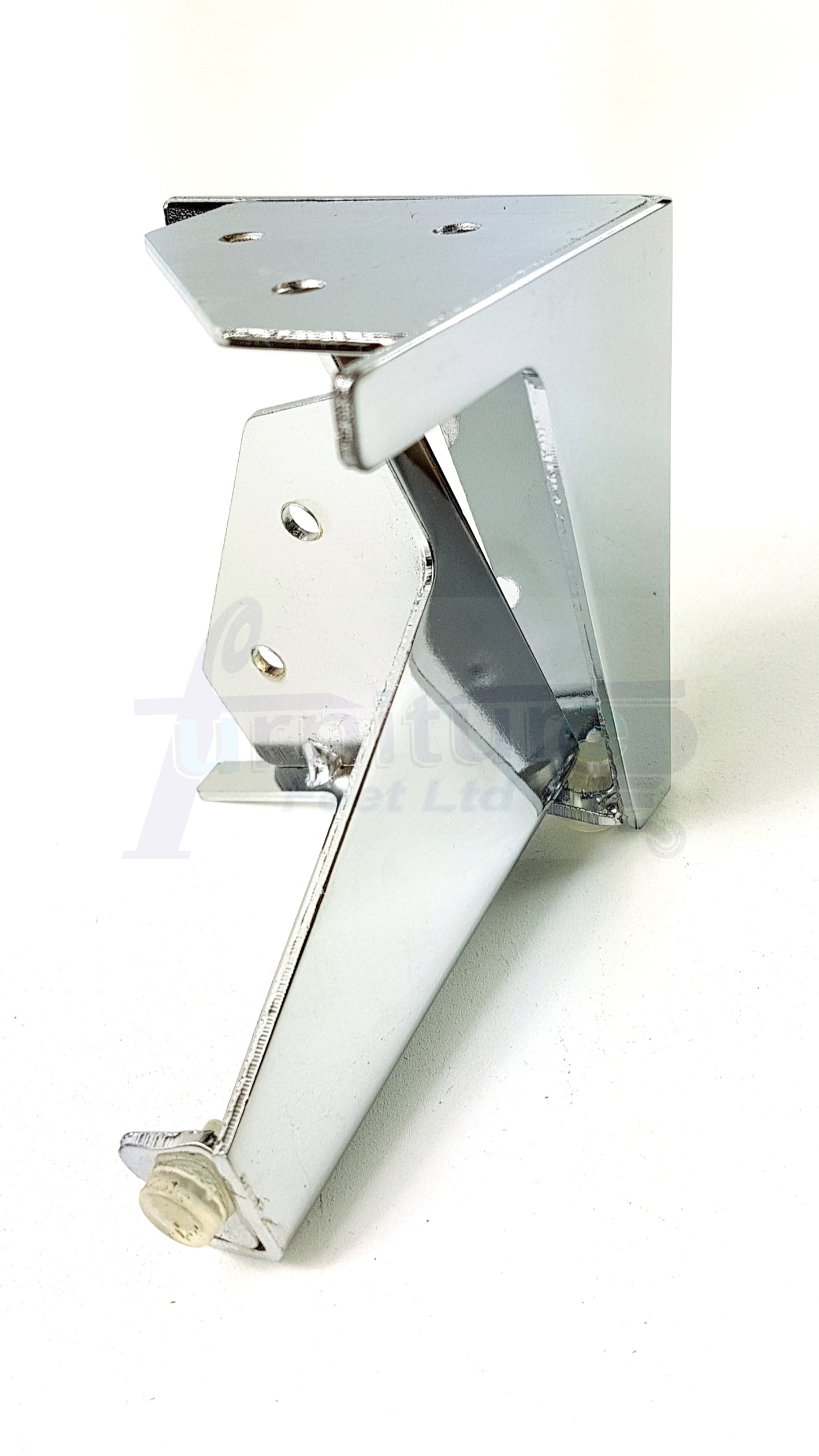 4 Chrome Metal Furniture Legs 100mm High Feet Sofa Chair Cabinets Beds Stools