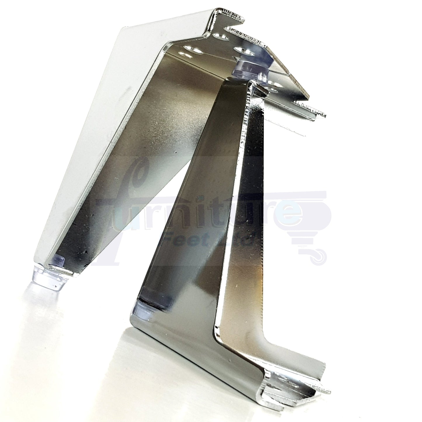 4 Chrome Metal Furniture Legs 100mm High Feet Sofa Chair Cabinets Beds Stools Fix With Screws