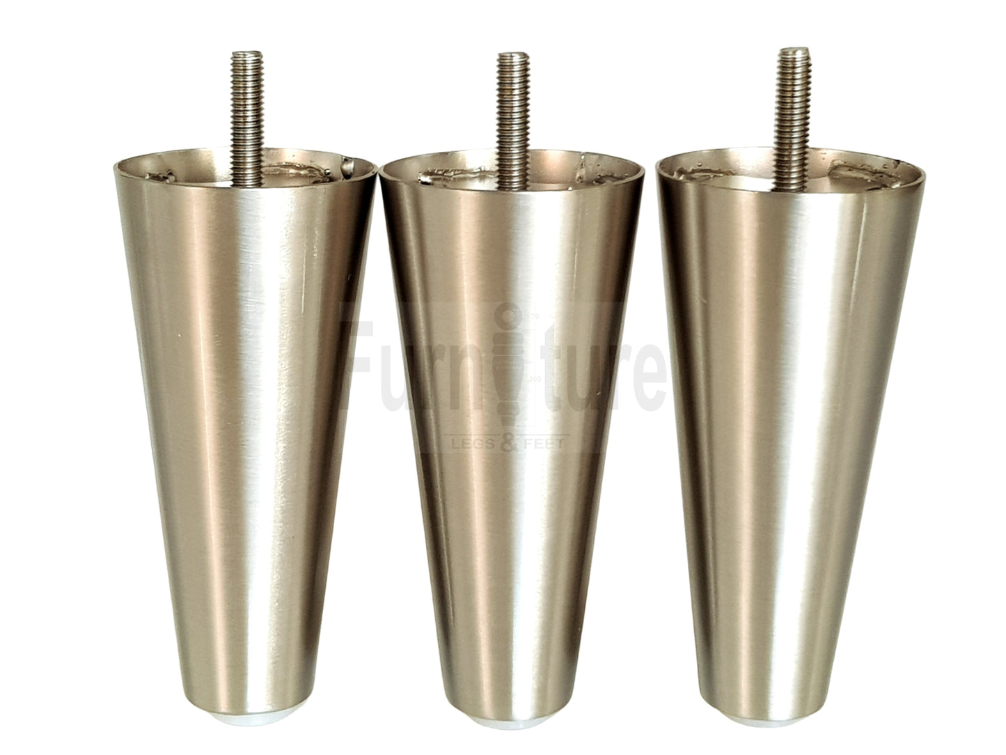 4x Metal Furniture Settee Legs Cabinet Sofa Feet 180mm High Chair Beds M8