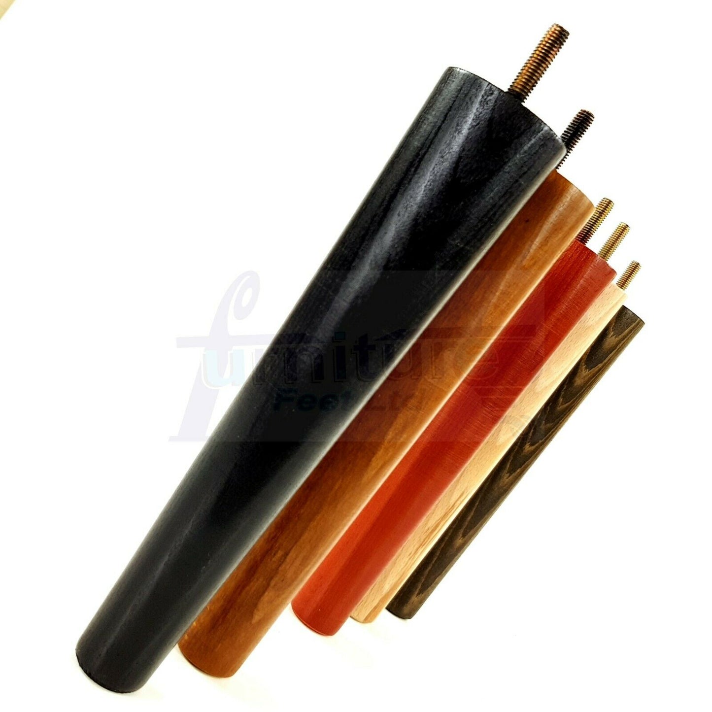 4 Solid Retro Wood Replacement Furniture Chair Legs M8 Settee Sofa Feet 230mm High