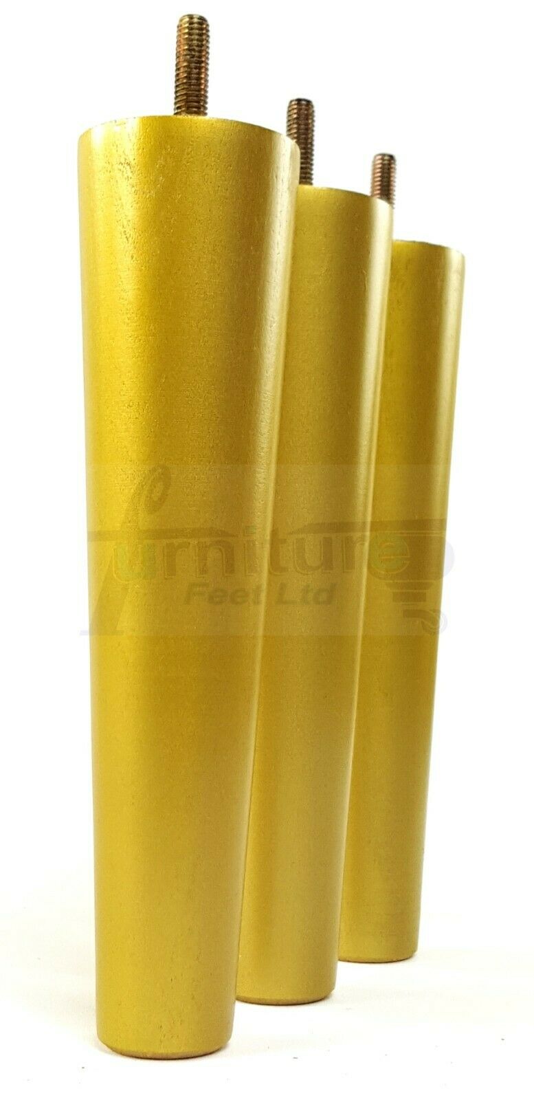 4 Retro Wood Replacement Furniture Chair Legs M8 Footstool Settee Sofa Feet 240mm High