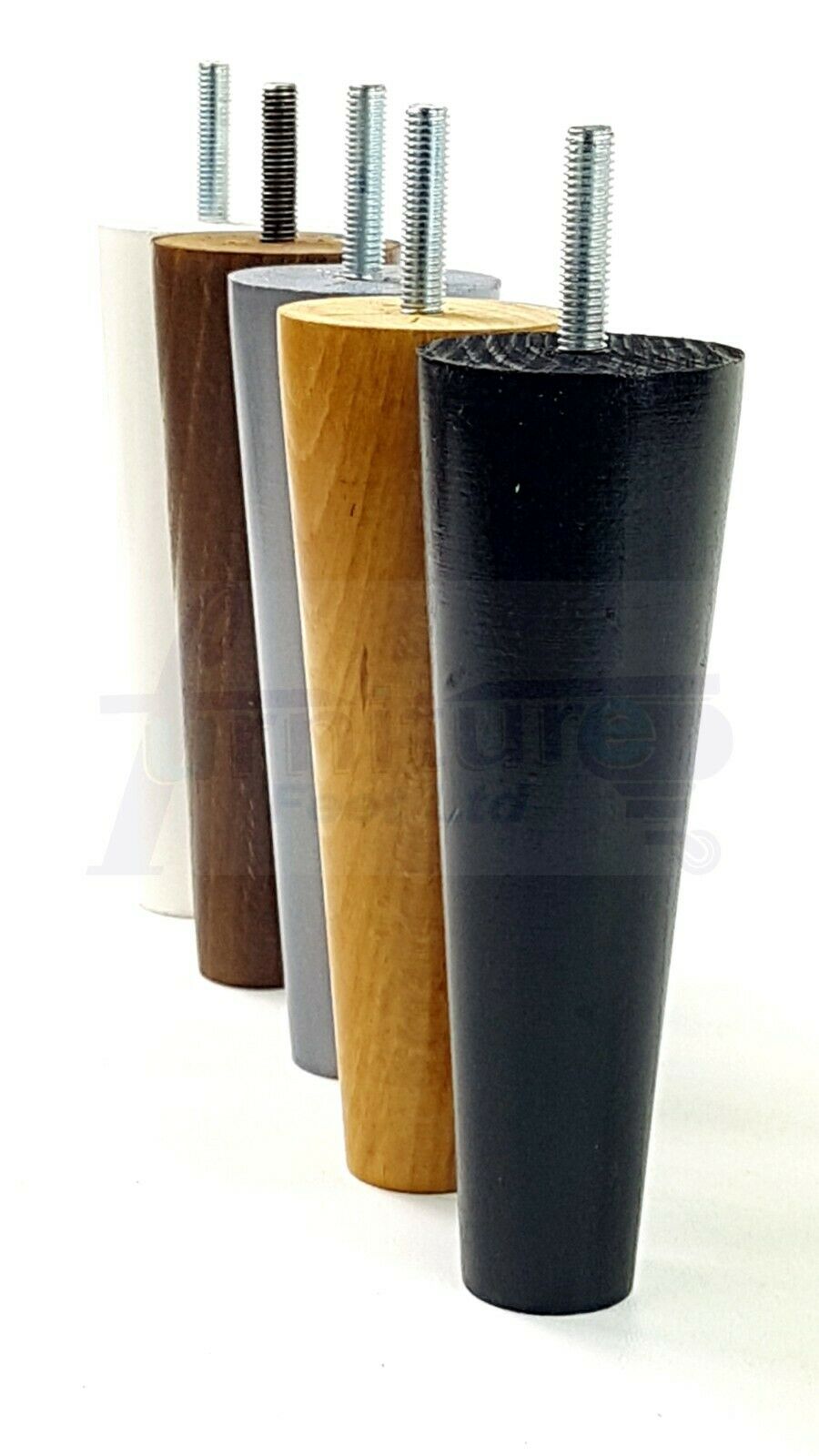 4 Solid Wood Replacement Furniture Chair Legs M8 Settee Sofa Feet 160mm High