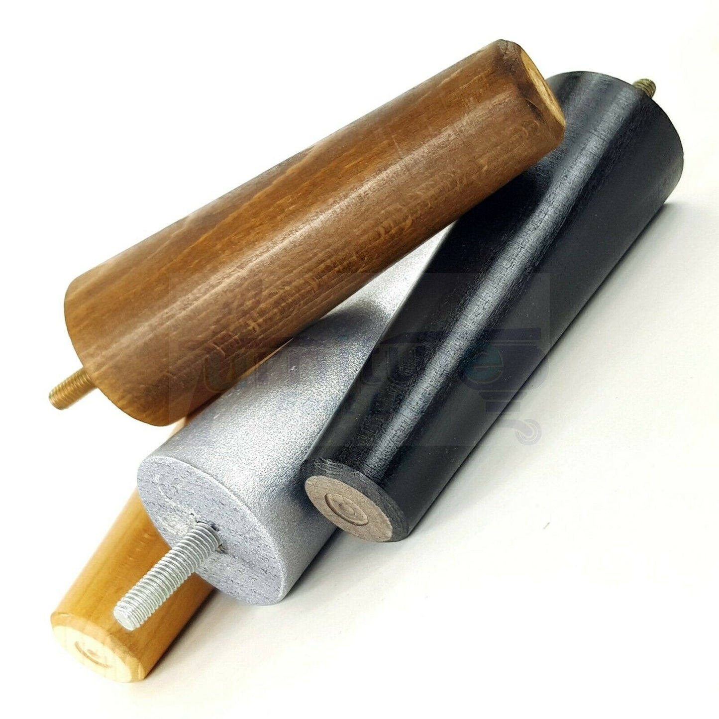 4 Solid Retro Wood Replacement Turned Furniture Chair Legs M8 Settee Sofa Feet 125mm High