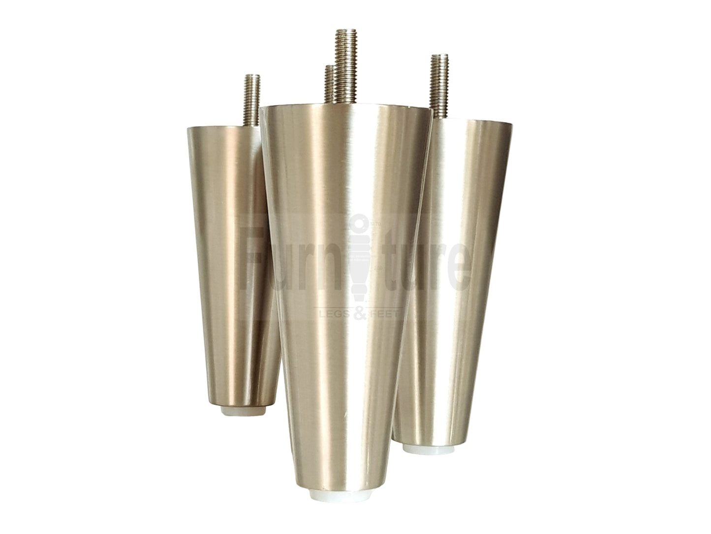 4x Metal Chrome Furniture Settee Legs Cabinet Sofa Feet 130mm High Chair Beds M8