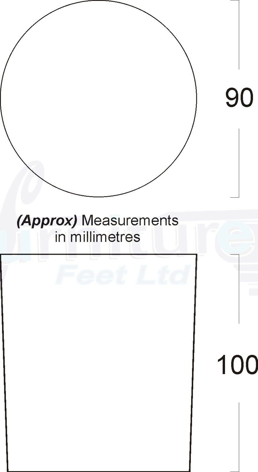 4x Turned Wood Furniture Legs Chair Sofa Bed M8 Replacement Settee Feet 100mm