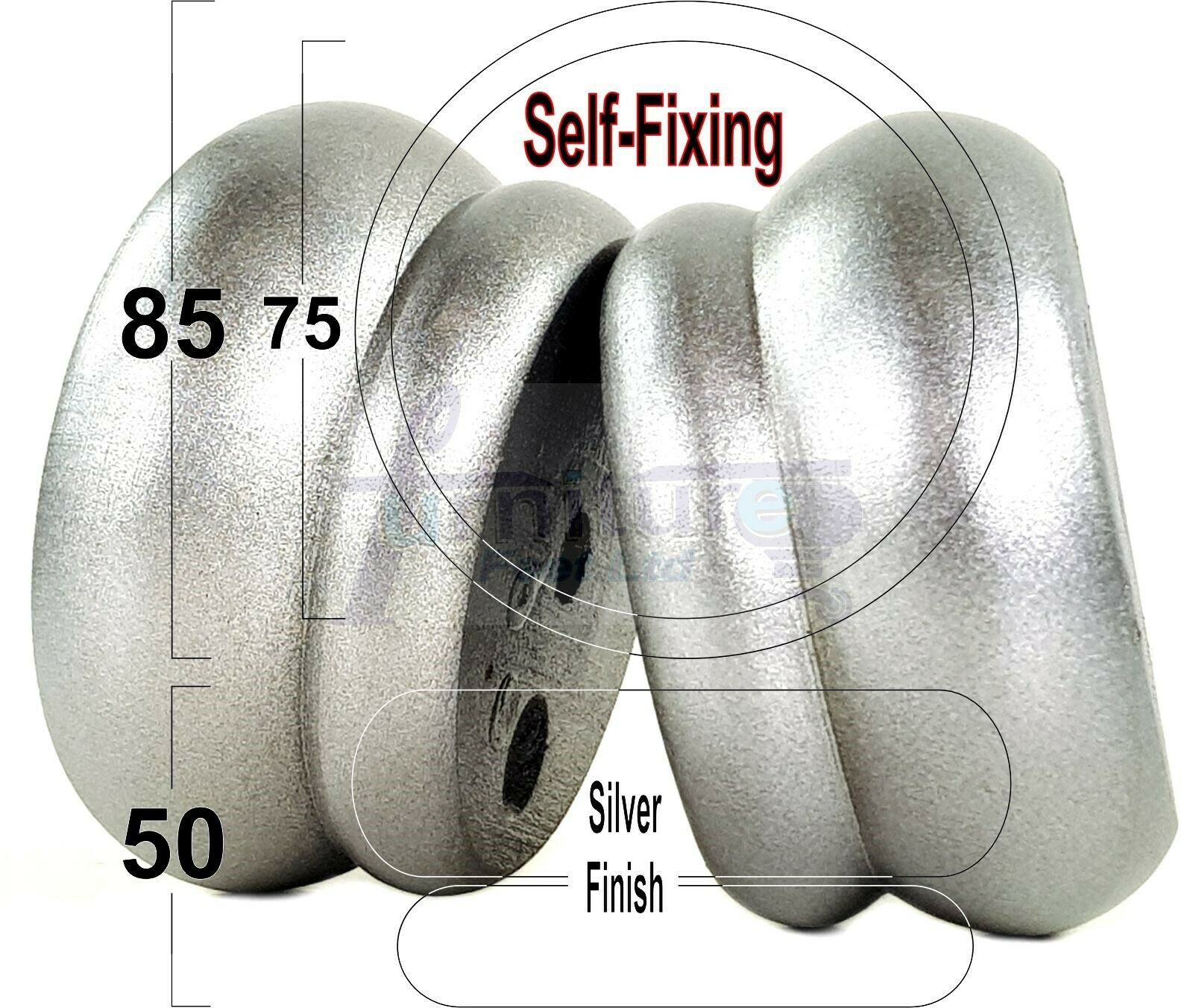 4 Turned Wood Furniture Legs Chair Sofa Stool Bed Replacement Bun Feet 50mm High