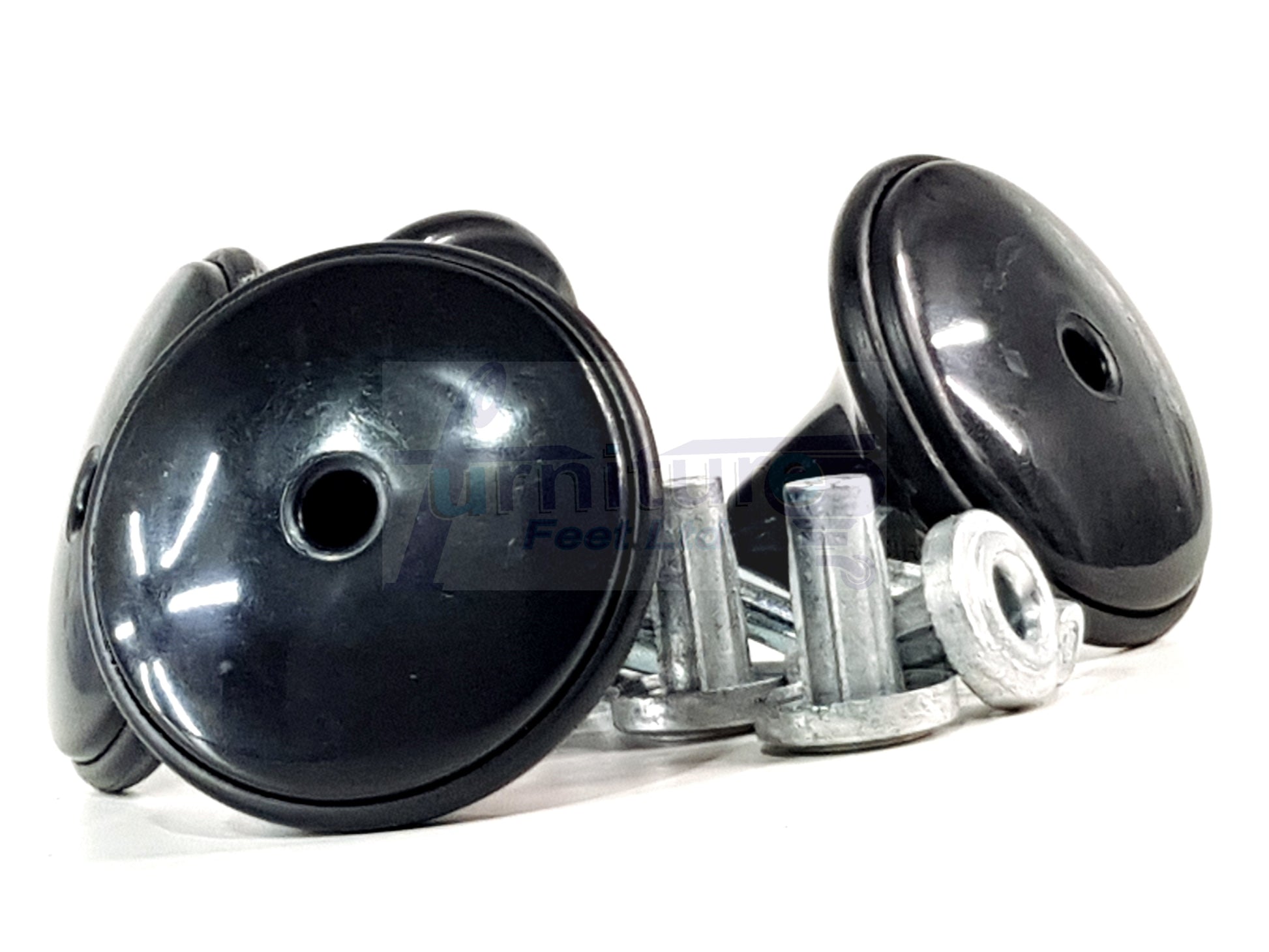 Strong Plastic High Quality Black Feet Leg Glides Castors & Inserts Glides For Divan Bed Sofa Settee Chair Heav Duty Mushroom Glides