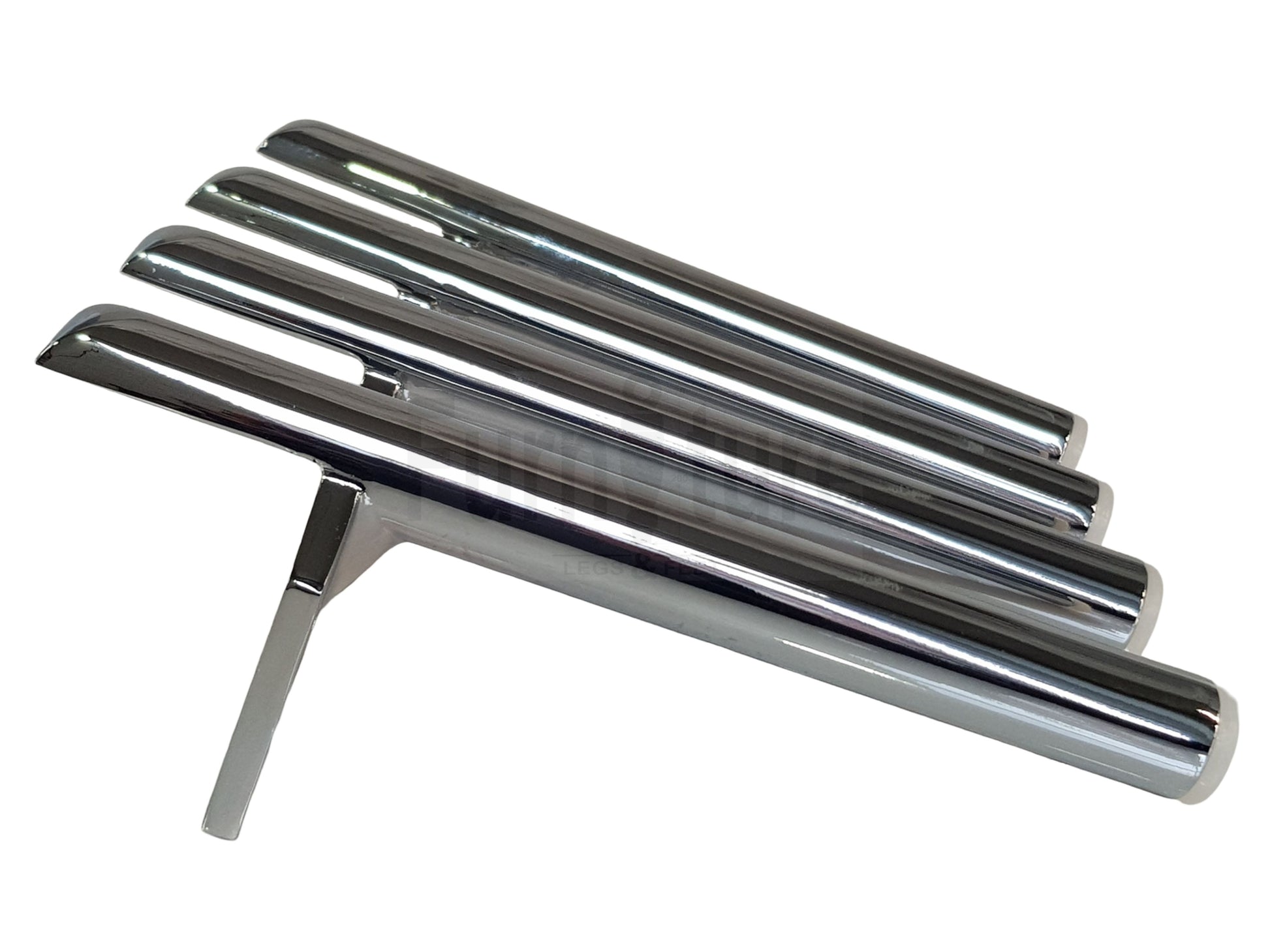 4 Chrome Furniture Settee Legs Cabinet Sofa Metal Feet 170mm High Chair Beds