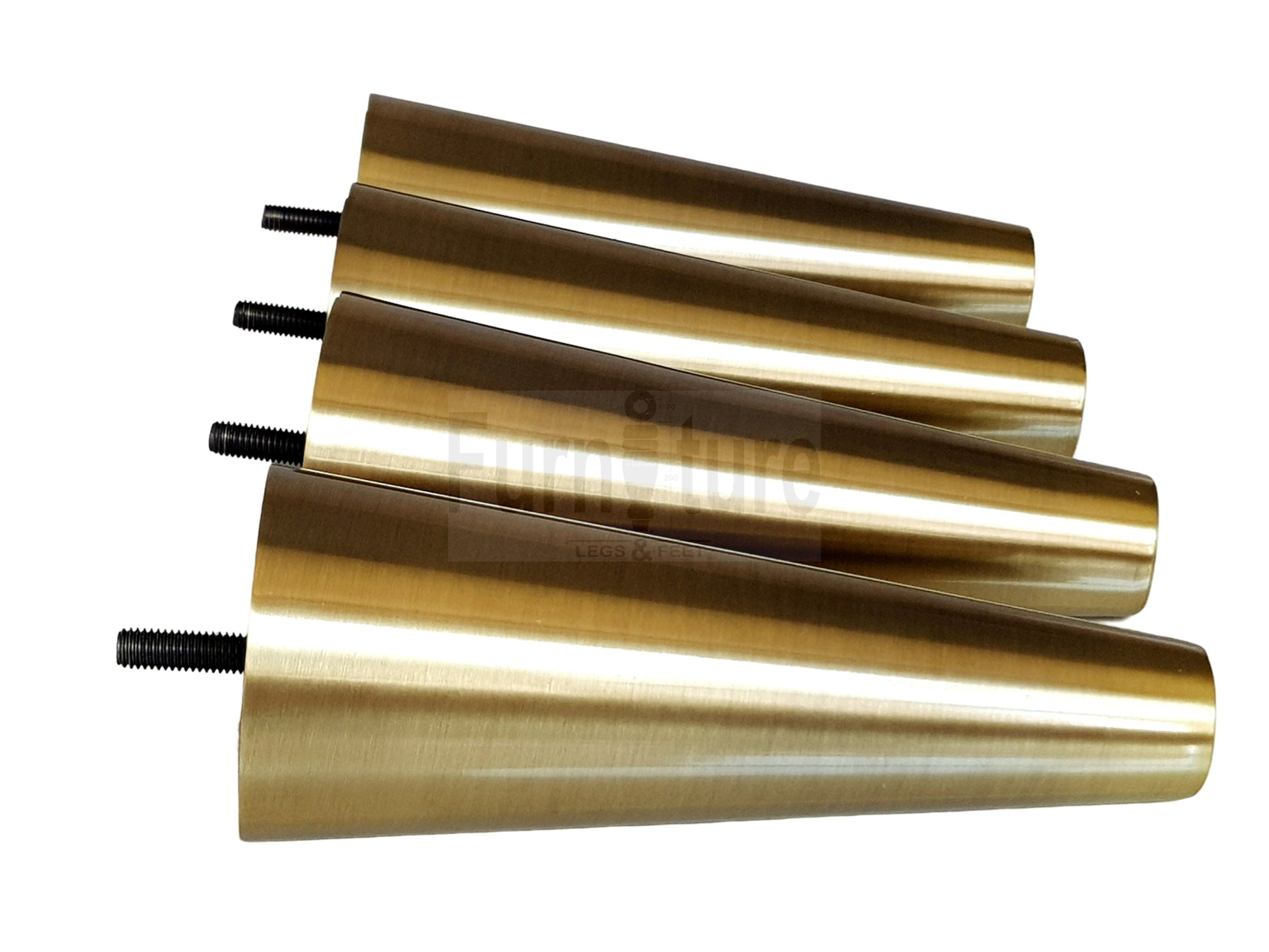 4x Metal Antique Brass Furniture Settee Legs Cabinet Sofa Feet 180mm High Chair Beds M8