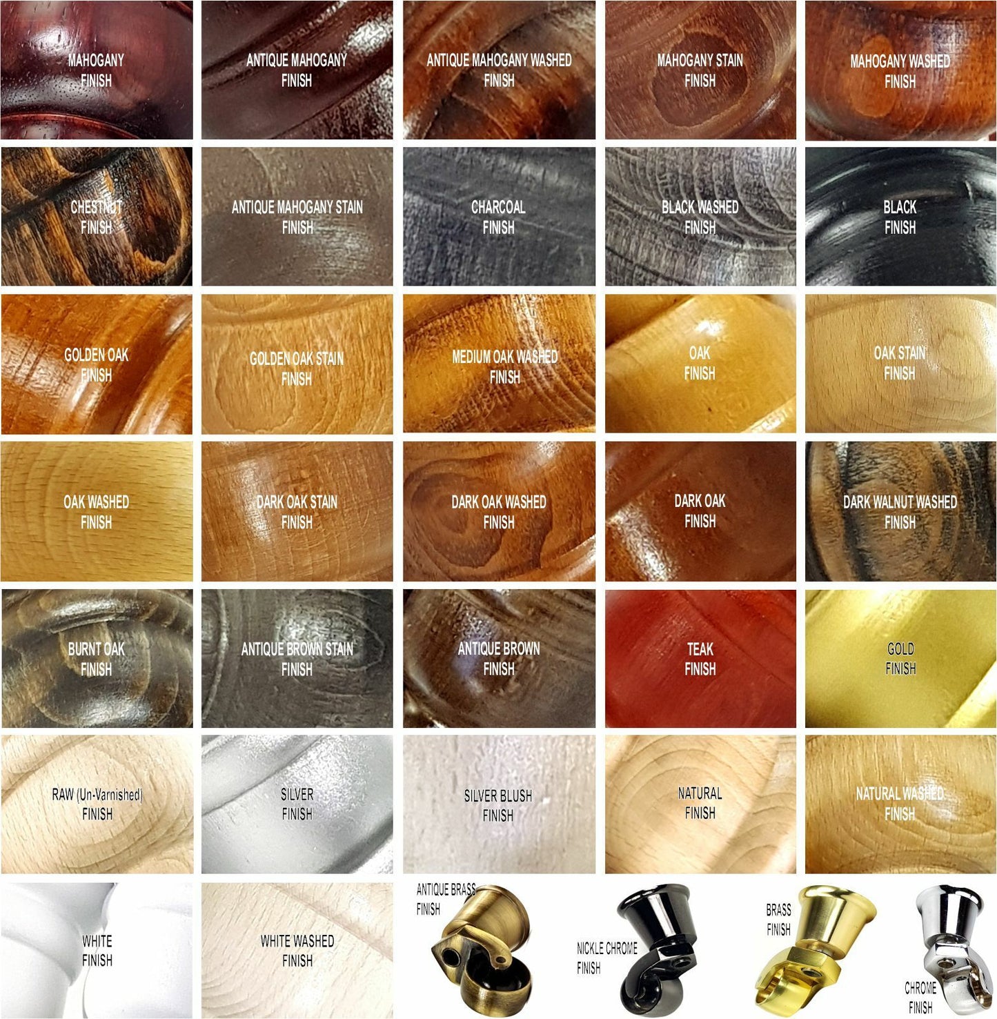 4x Black Stain Wooden Furniture Sofa Legs M8 With Castors Replacment Chair Settee Feet 115mm - 125mm High