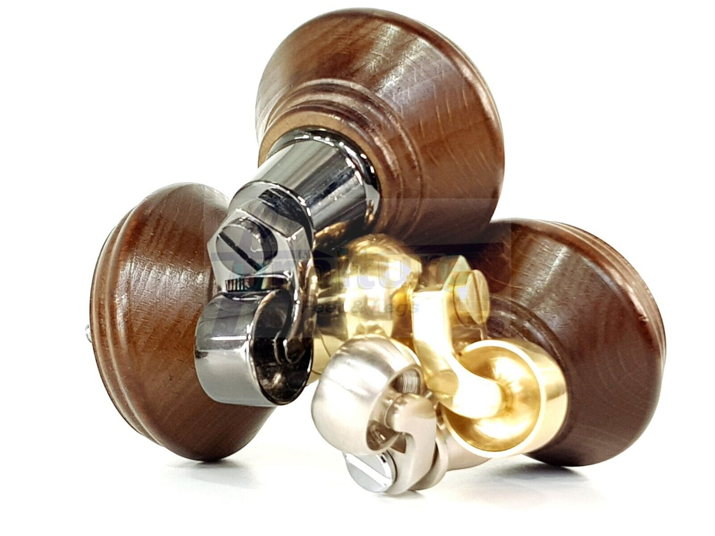 4x Antique Brown Wooden Furniture Sofa Legs M8 With Castors Replacment Chair Settee Feet 115mm - 125mm High