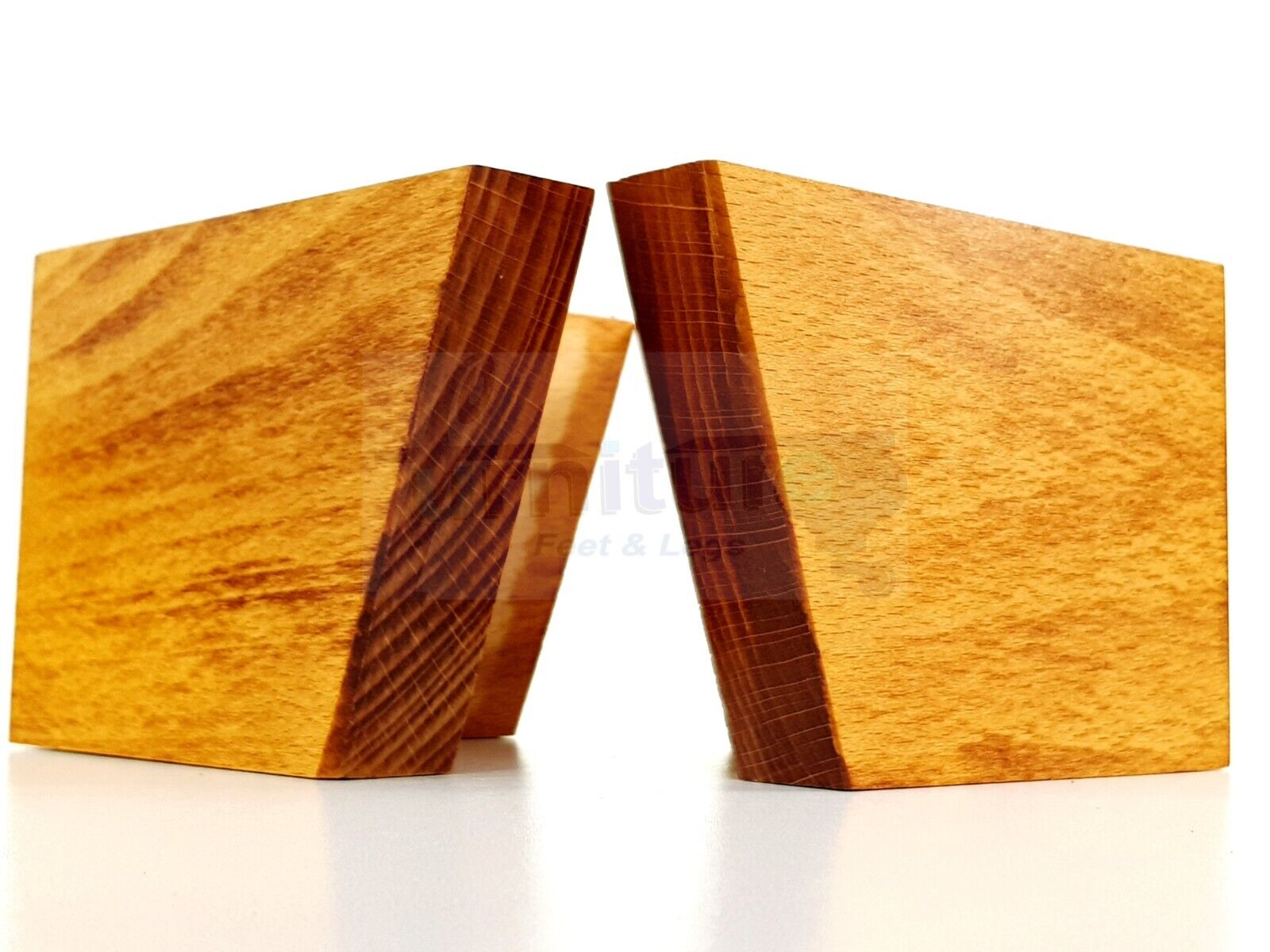 4 Solid Wood Furniture Legs Replacement Corner Feet 95mm High Multi Colours Chairs Stools Sofa Beds Settee & Cabinets Fix With Screws