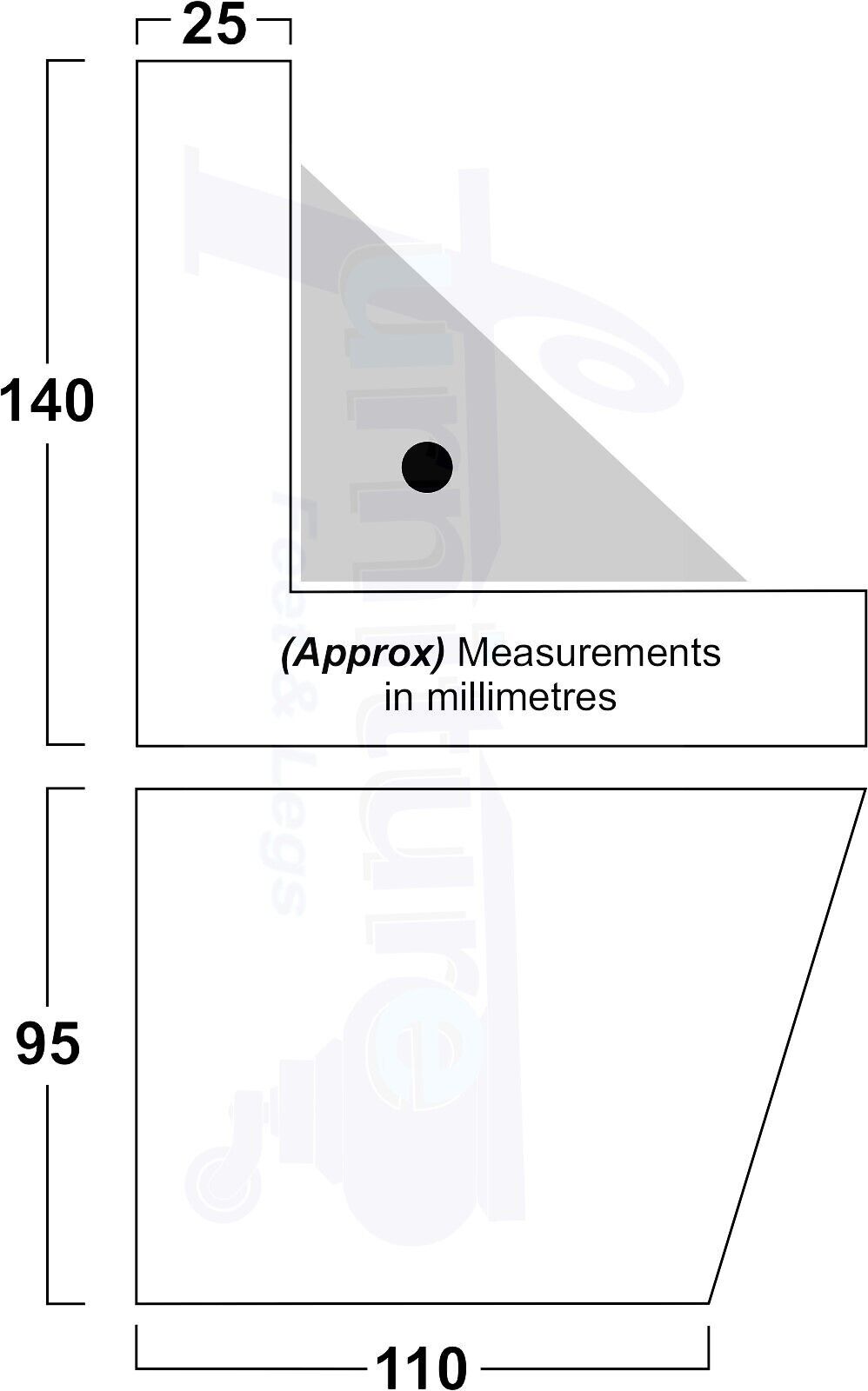 4 Solid Wood Furniture Legs Replacement Corner Feet 95mm High Self-Fixing: Golden Oak