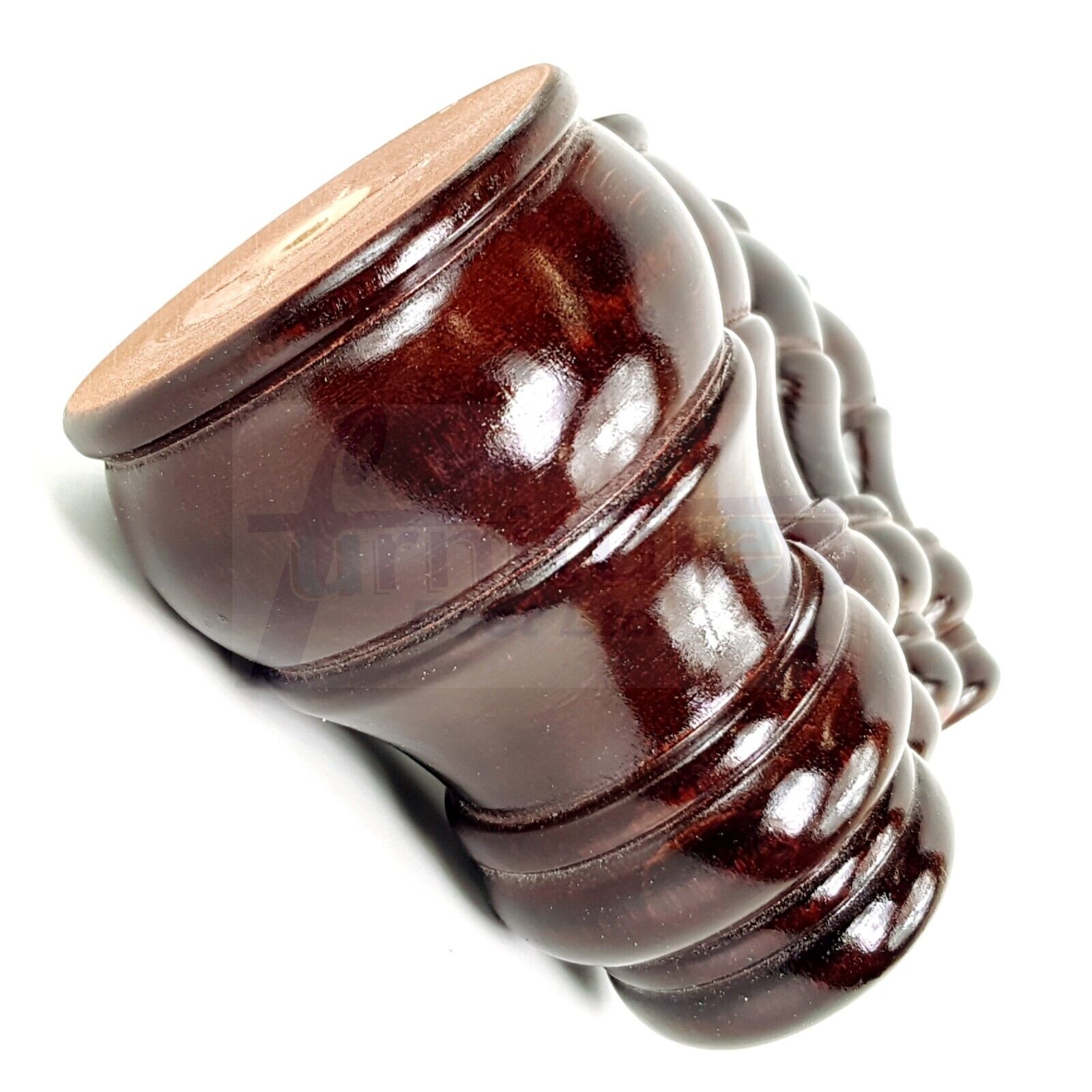 4x Replacement Turned Furniture Sofa Leg Chair Settee Feet 125mm High (Self-Fix)