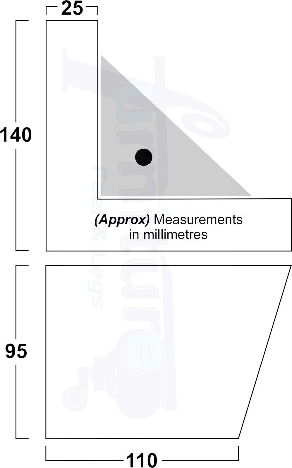 4 Solid Wood Furniture Legs Replacement Corner Feet 95mm High Multi Colours Chairs Stools Sofa Beds Settee & Cabinets Fix With Screws