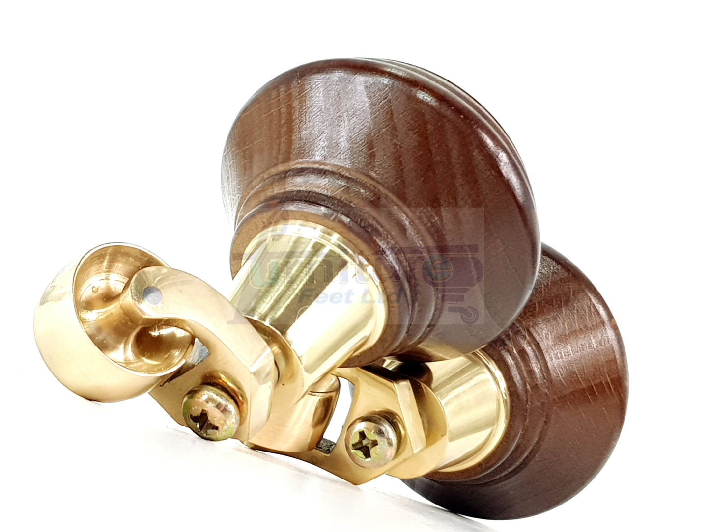 2 Castor Feet 120mm High Wood Turned Replacement Furniture Legs Antique Brown With Wheels Chairs Stools Sofa Beds Cabinets M8