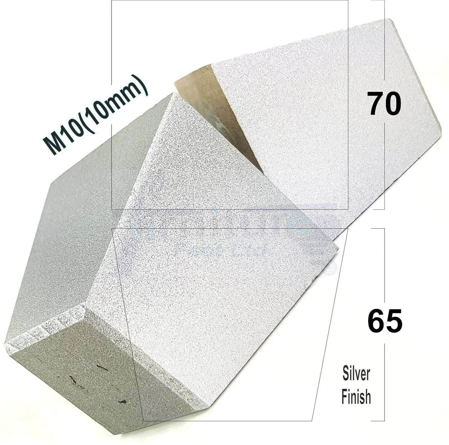 4 Solid Wood Square Furniture Feet Replacement Legs 65mm High M10 Thread