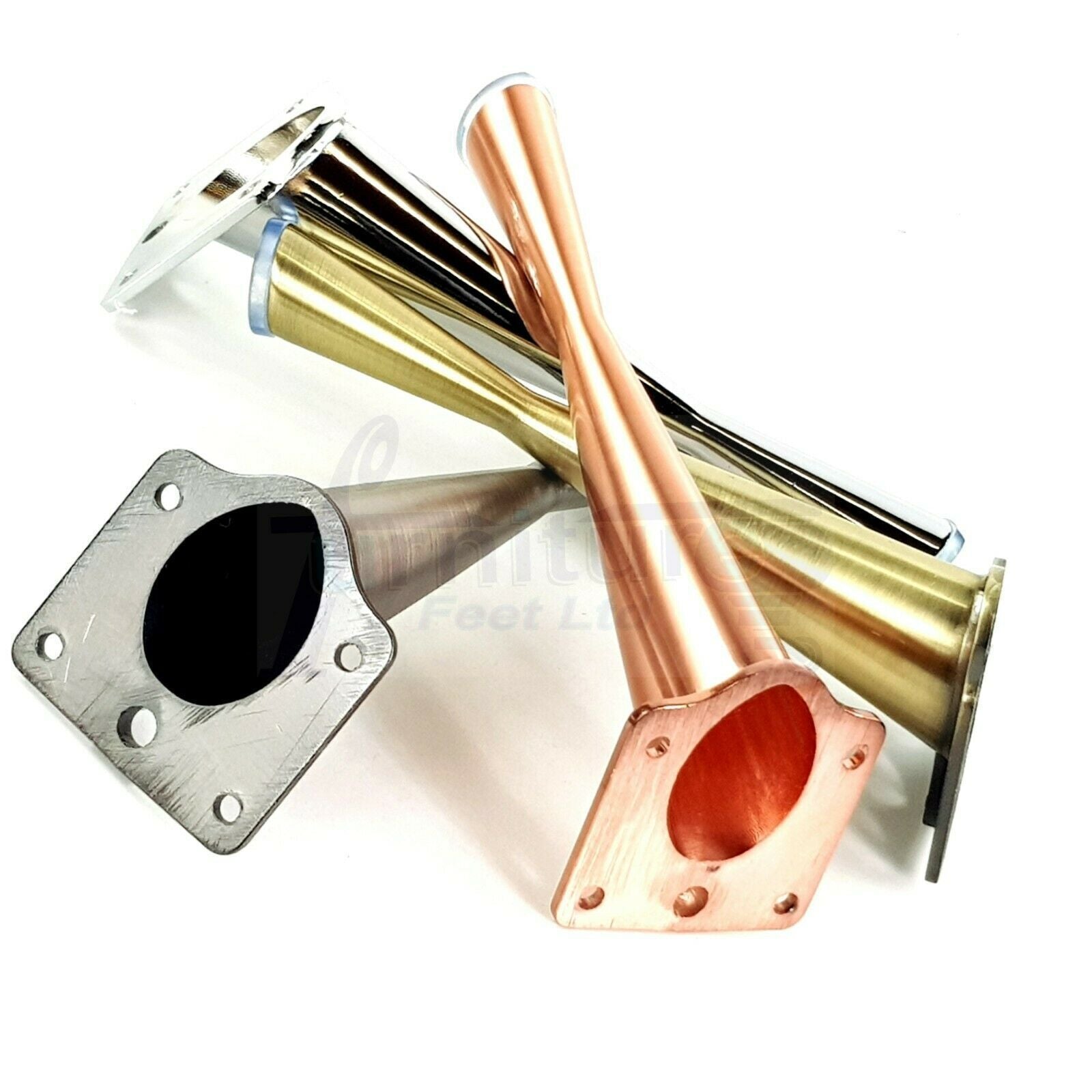 4x Metal Furniture Legs 170mm High Self-Fix Modern Feet Sofa Chair Tables Cabinets