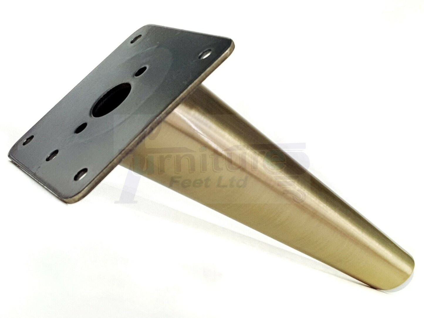 4 Chrome Metal Furniture Legs 180mm High Angled Feet Sofa Chair Cabinets Beds