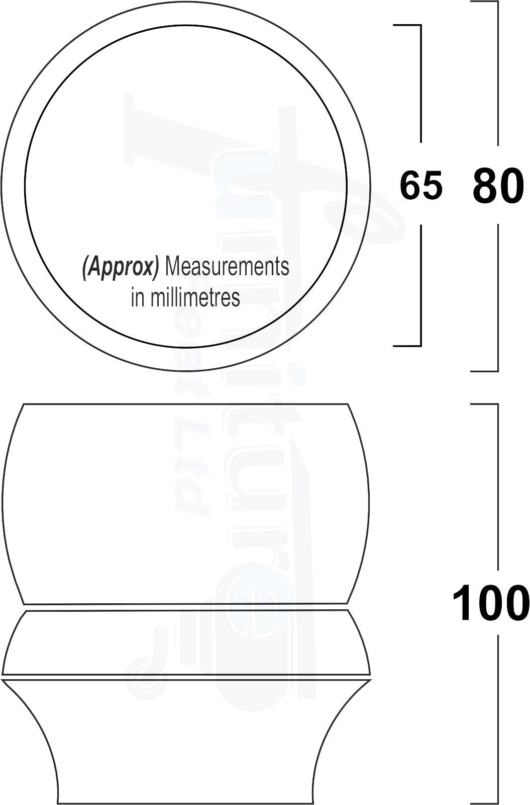 Set Of 4 Solid Wood Turned Furniture Legs Replacement Bun Feet 100mm High 10mm Thread