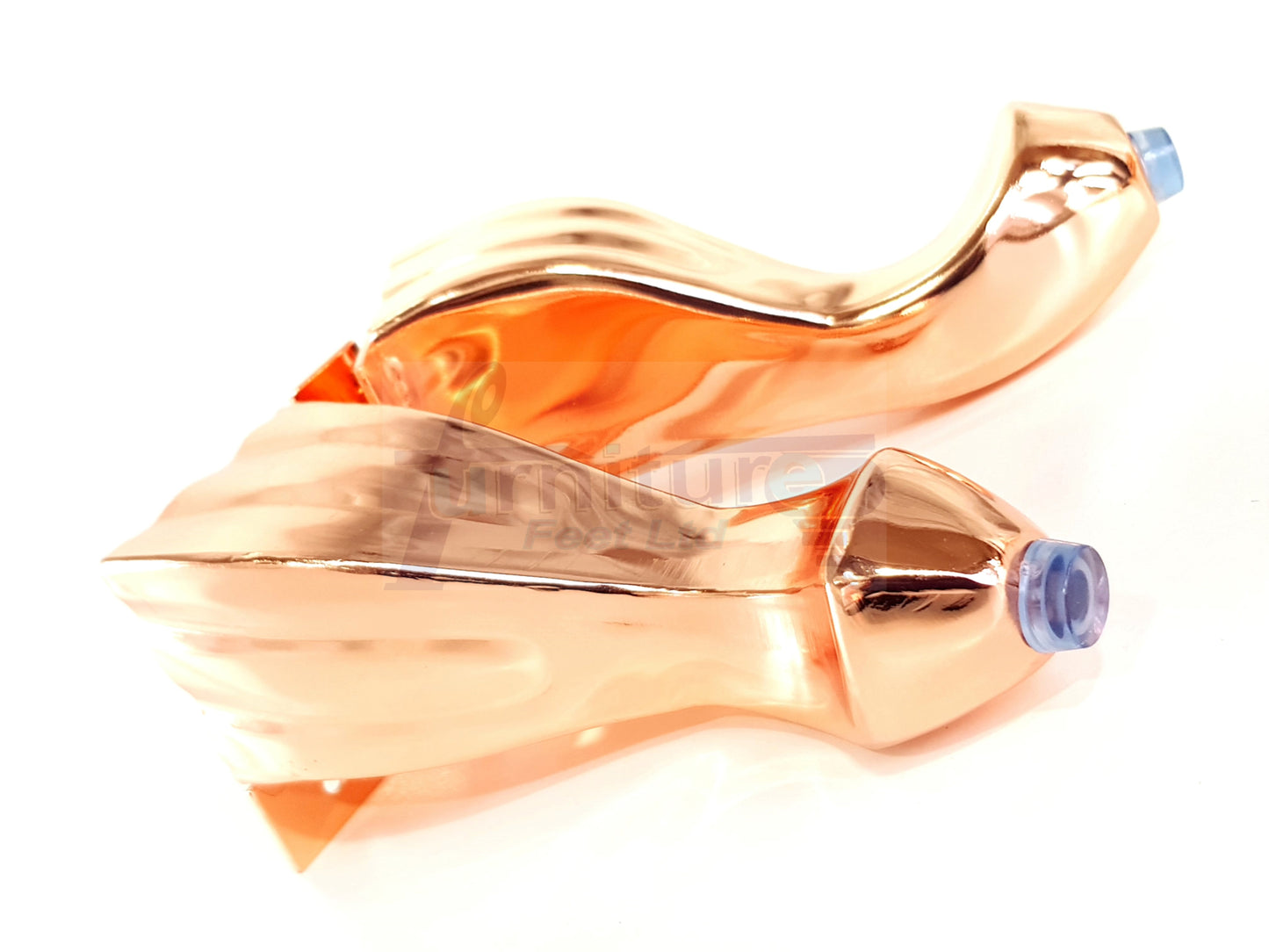 4x Copper Metal Queen Anne Feet 140mm High Furniture Legs Sofa Chair Cabinet Stool Bed