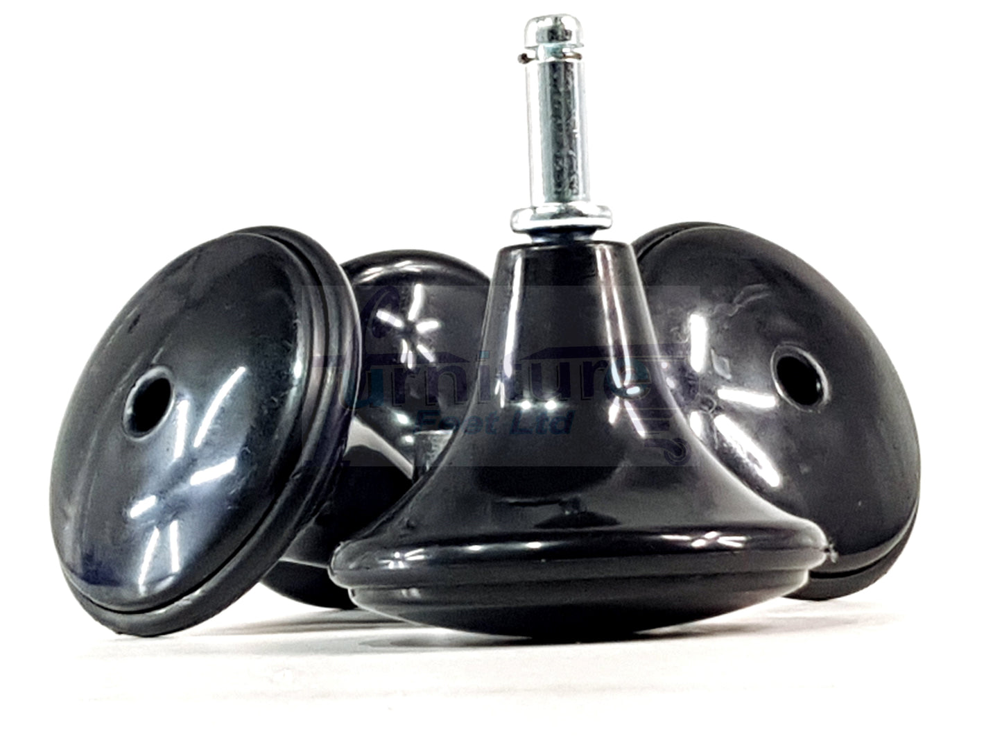 Strong Plastic High Quality Black Feet Leg Glides Castors & Inserts Glides For Divan Bed Sofa Settee Chair Heav Duty Mushroom Glides