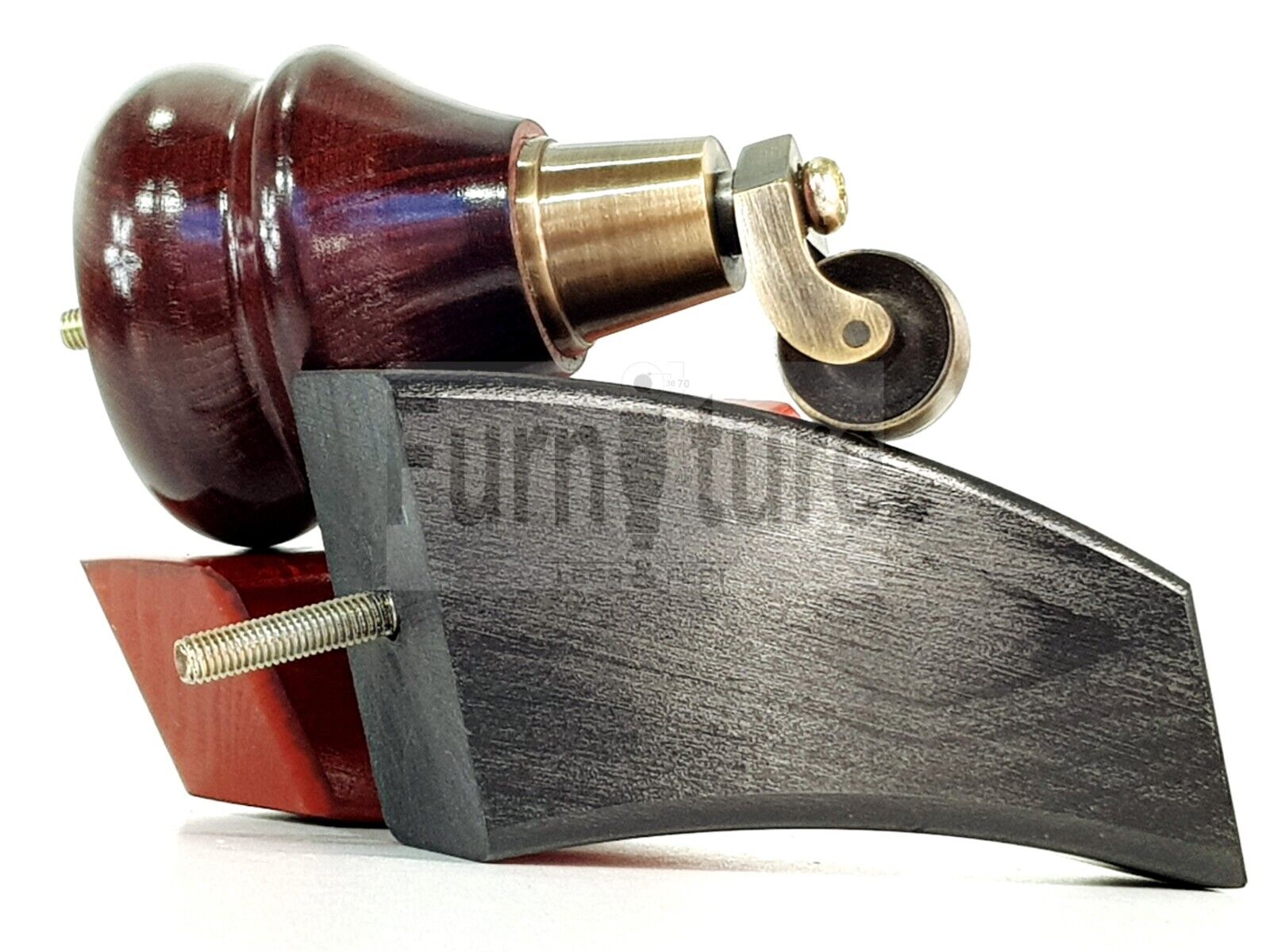 Turned Wood Furniture Feet 2 Antique Castors 140mm & 2 Curved Back Legs Sofas Chairs Stools Cabinets Beds M8