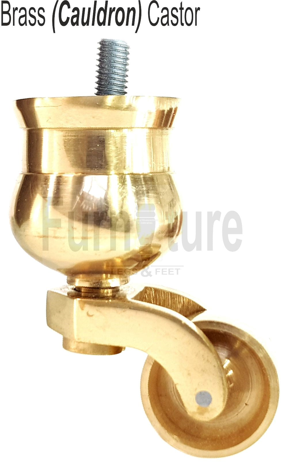 4x Natural Wooden Furniture Sofa Legs M8 With Castors Replacement Chair Settee Feet 115mm - 125mm High