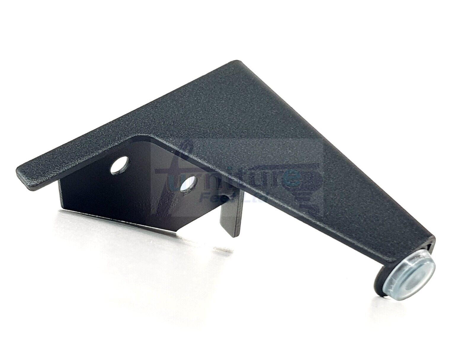 Metal Furniture Feet Black Finish Replacement Metal Legs 100mm High For Sofa, Chairs, Stools Beds Cabinets Self Fix Pre-Drilled Set of 4