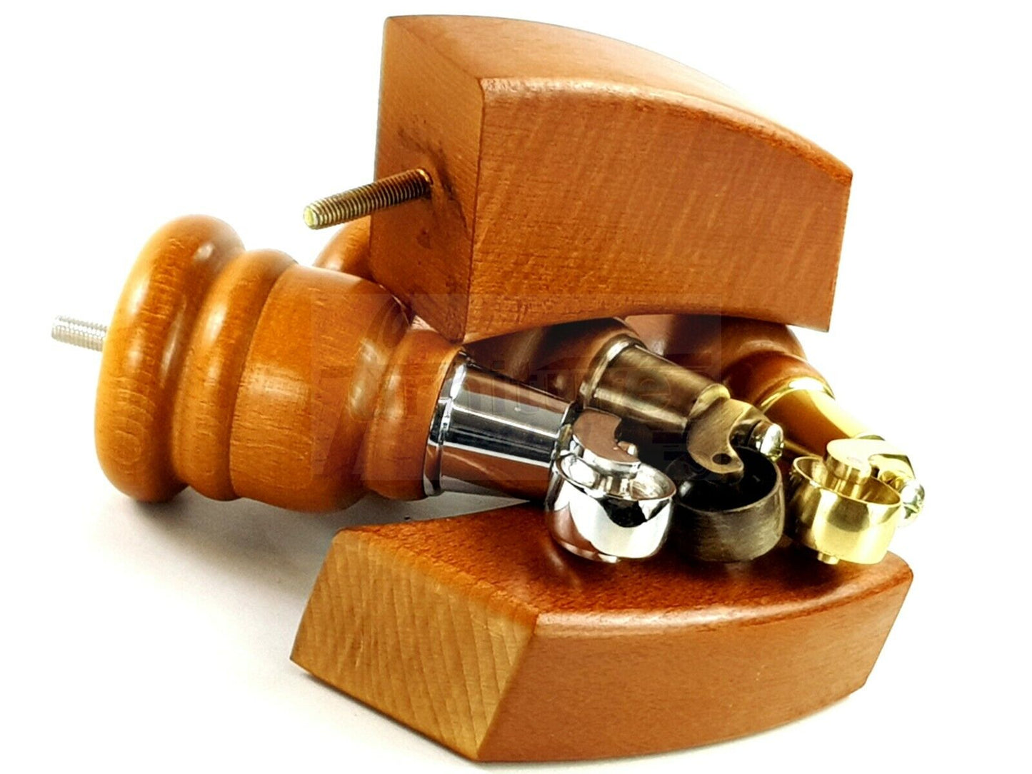  Golden Oak Turned Wood Furniture Feet 2 With Castors 155mm and 2 Curved Back Legs Sofas Chairs Stools Cabinets Beds M8 6 Inches