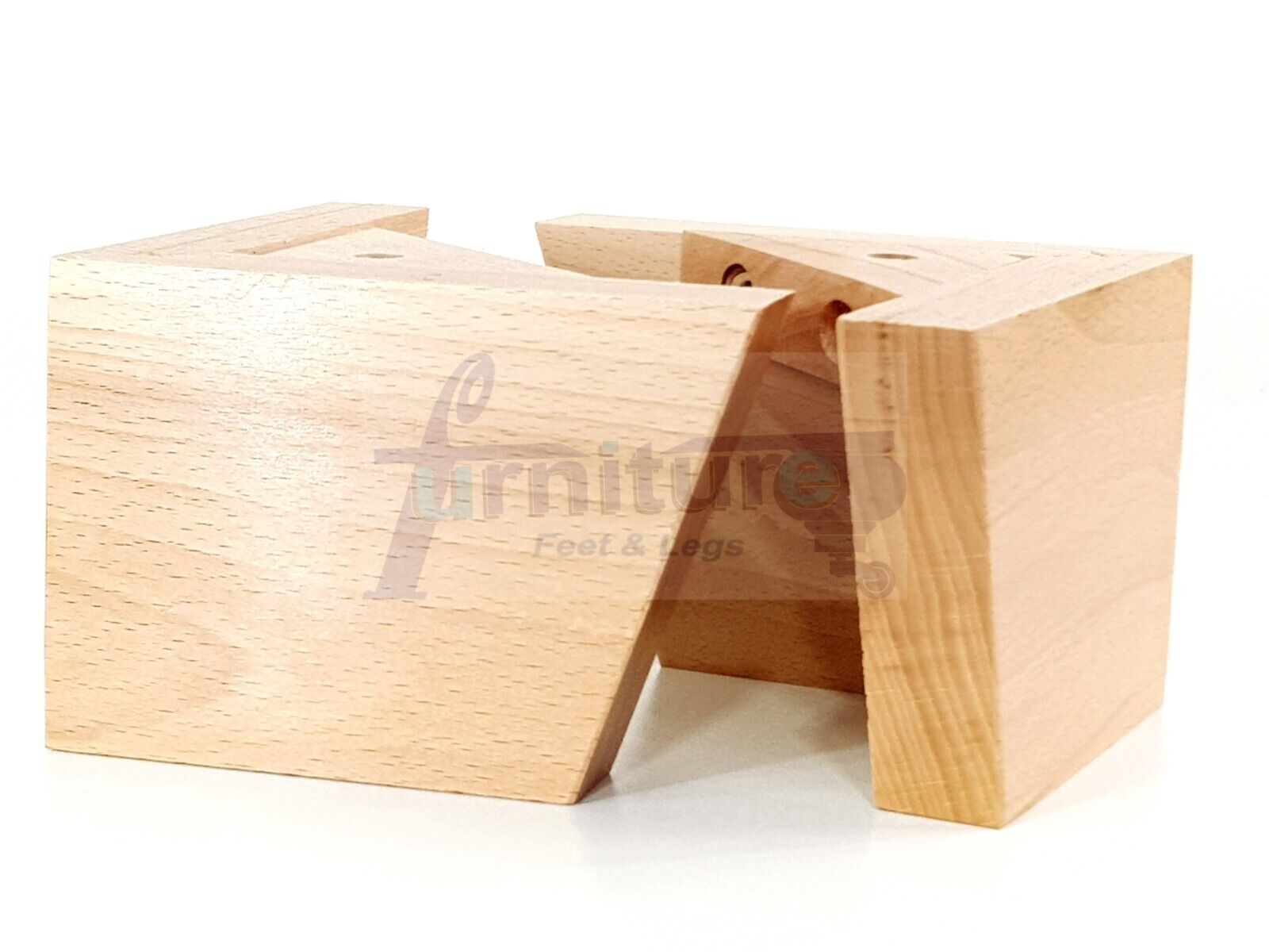 4 Solid Wood Furniture Legs Replacement Corner Feet 95mm High Multi Colours Chairs Stools Sofa Beds Settee & Cabinets Fix With Screws