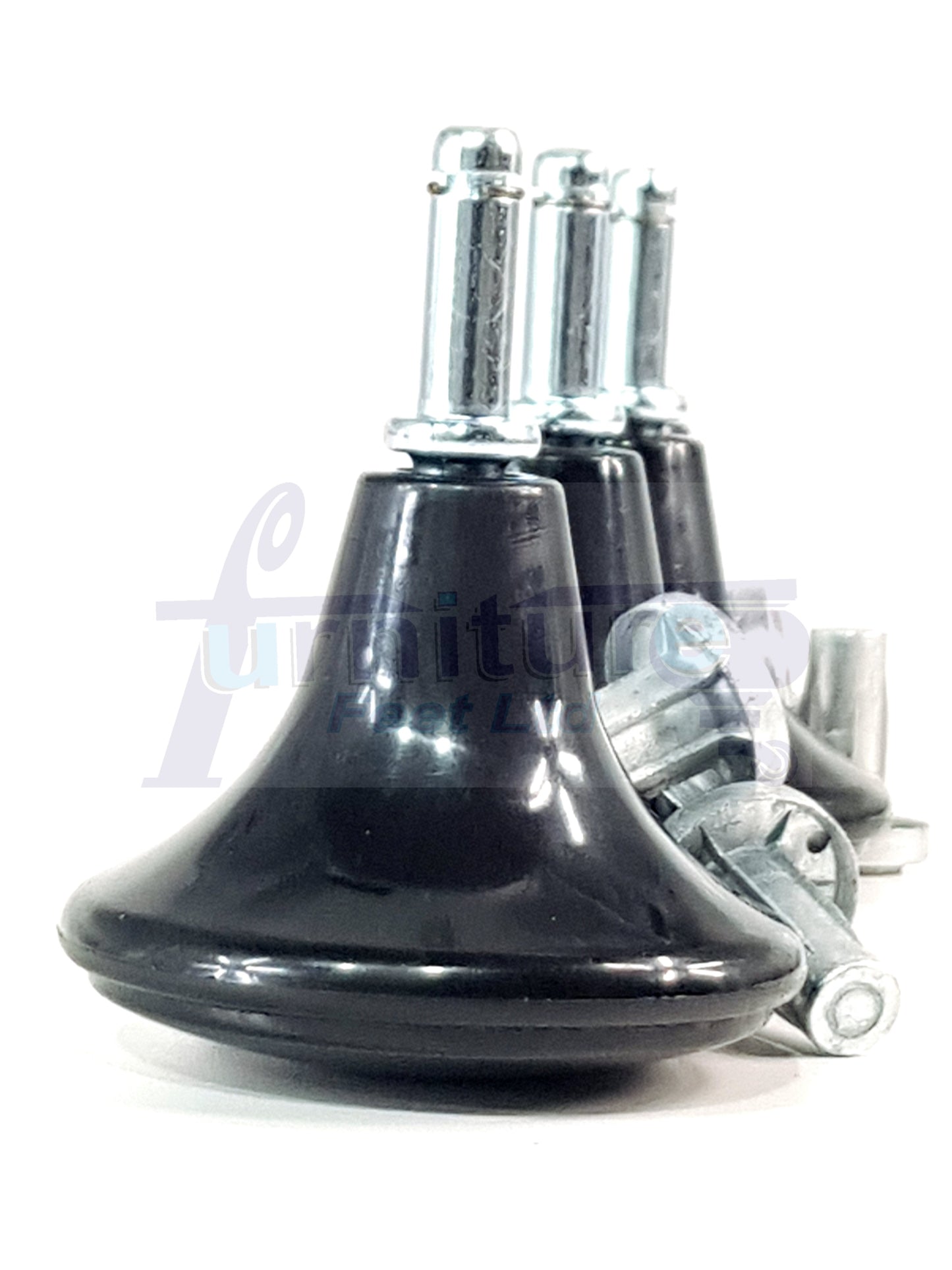 Strong Plastic High Quality Black Feet Leg Glides Castors & Inserts Glides For Divan Bed Sofa Settee Chair Heav Duty Mushroom Glides