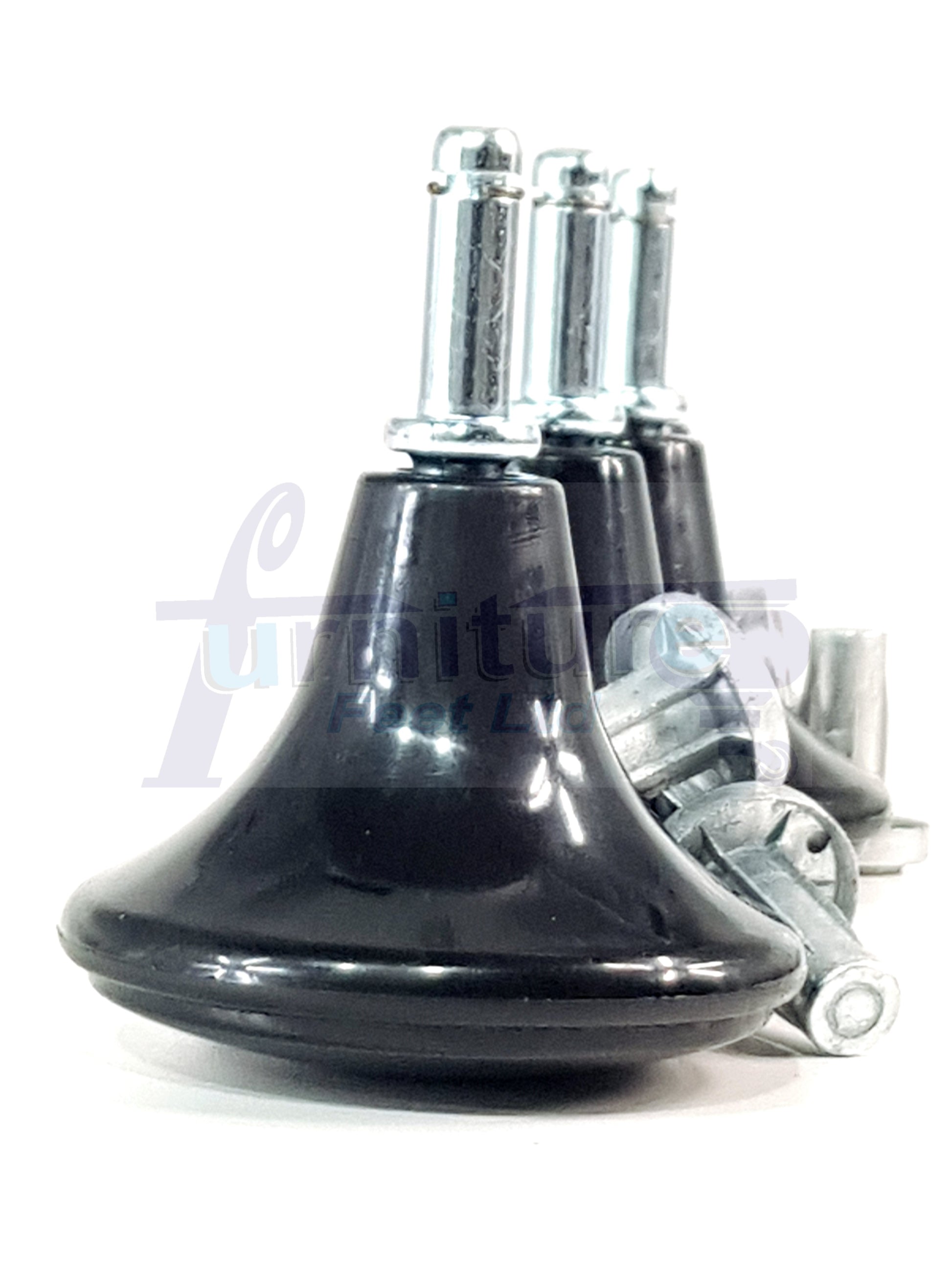 Strong Plastic High Quality Black Feet Leg Glides Castors & Inserts Glides For Divan Bed Sofa Settee Chair Heav Duty Mushroom Glides