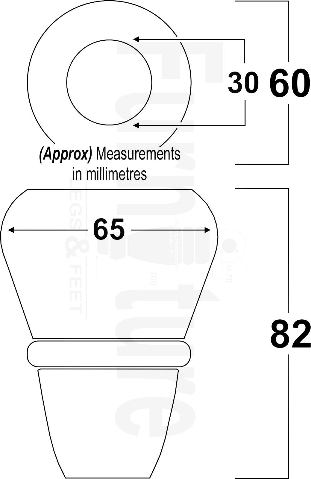 4x Turned Wood Repacement Furniture Legs M10 Thread Sofa Chair Settee Feet 82mm