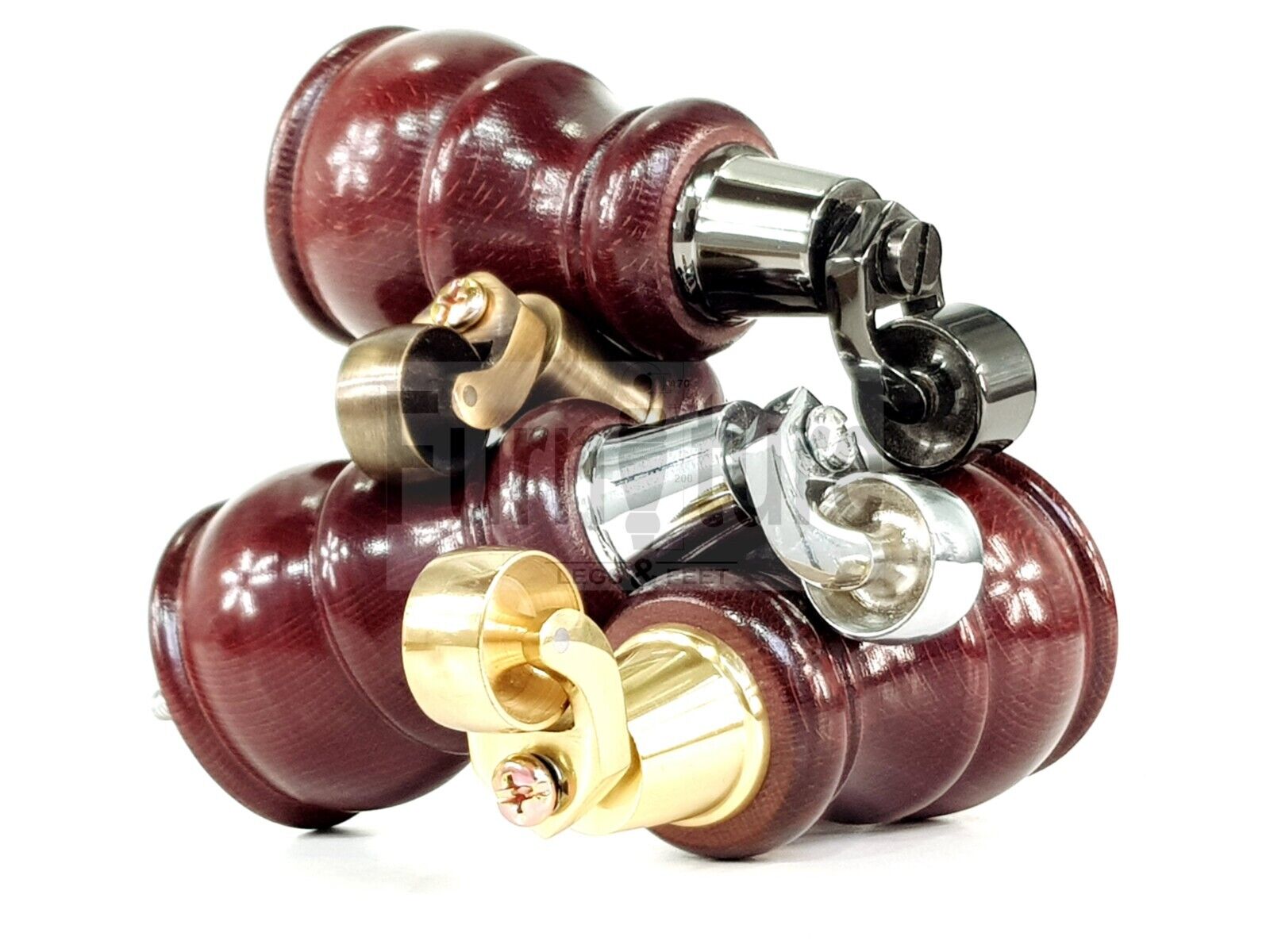 4 Turned Wood Feet Mahogany Castor Legs Chair Furniture Stools Sofa Chairs M8 160mm 6 Inch High