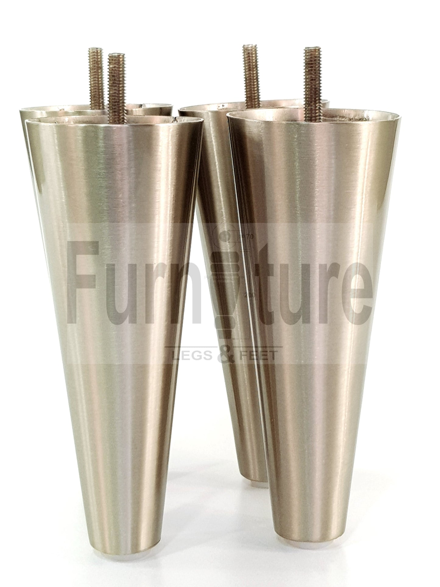 4x Metal Furniture Settee Legs Cabinet Sofa Feet 180mm High Chair Beds M8
